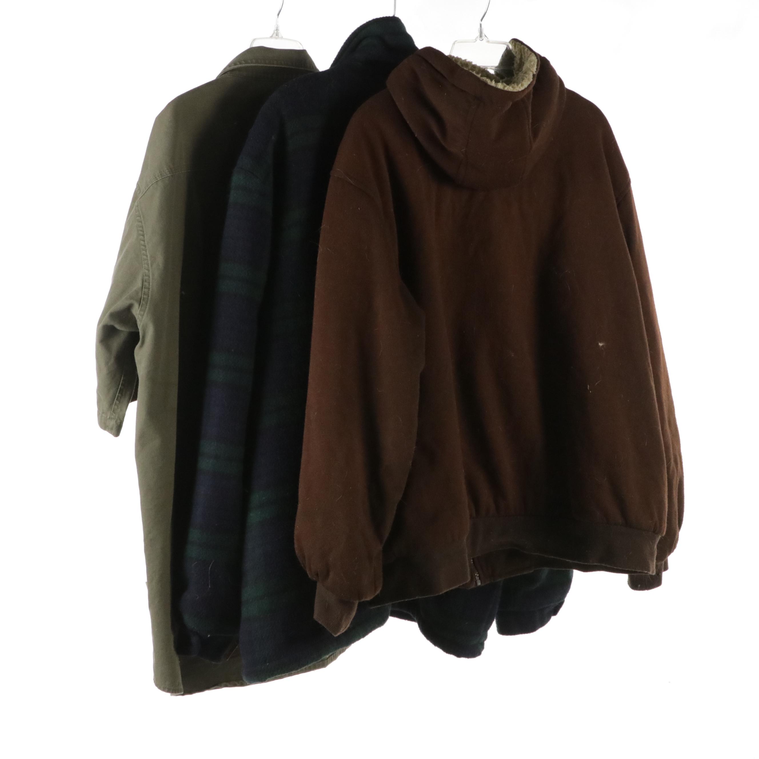 Men's Cabela's Canvas Short Sleeve Button Up, American Jac Plaid Jacket, More