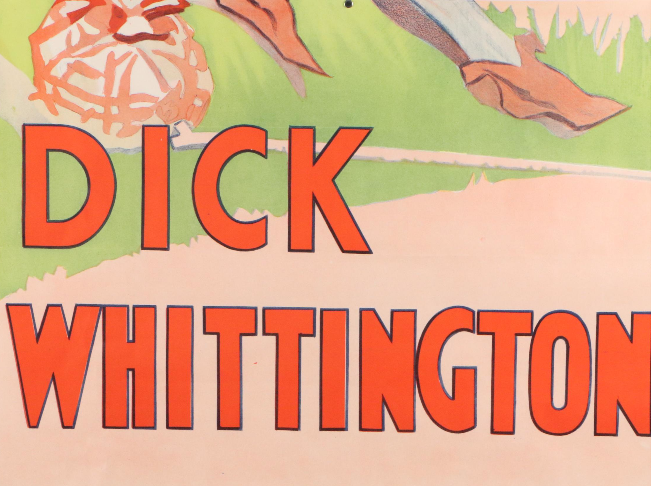 Partial Color Lithograph "Dick Whittington," 20th Century