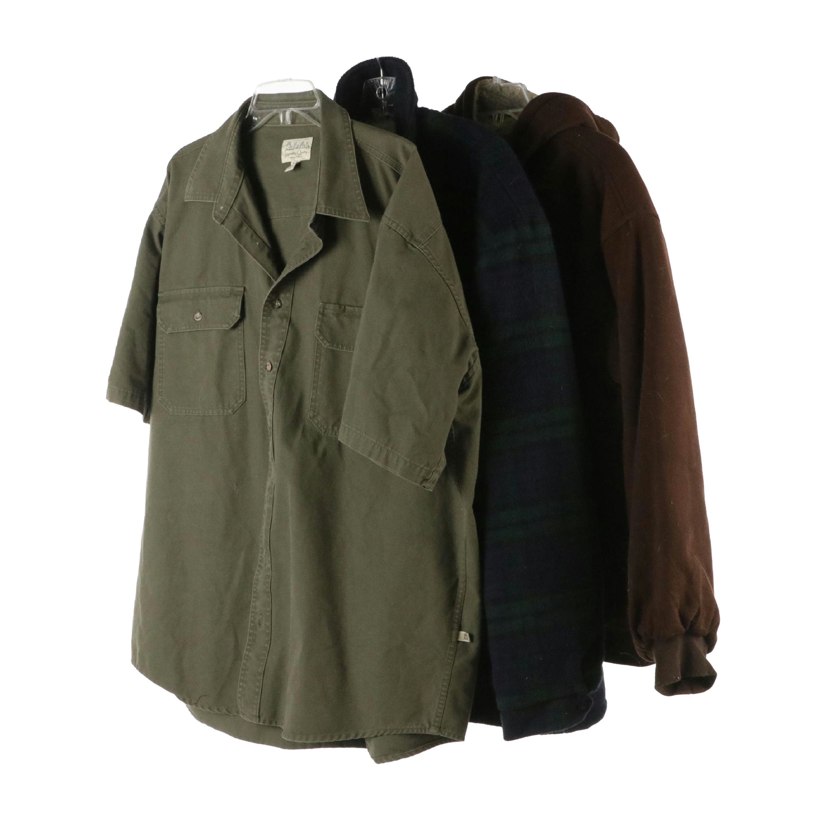 Men's Cabela's Canvas Short Sleeve Button Up, American Jac Plaid Jacket, More