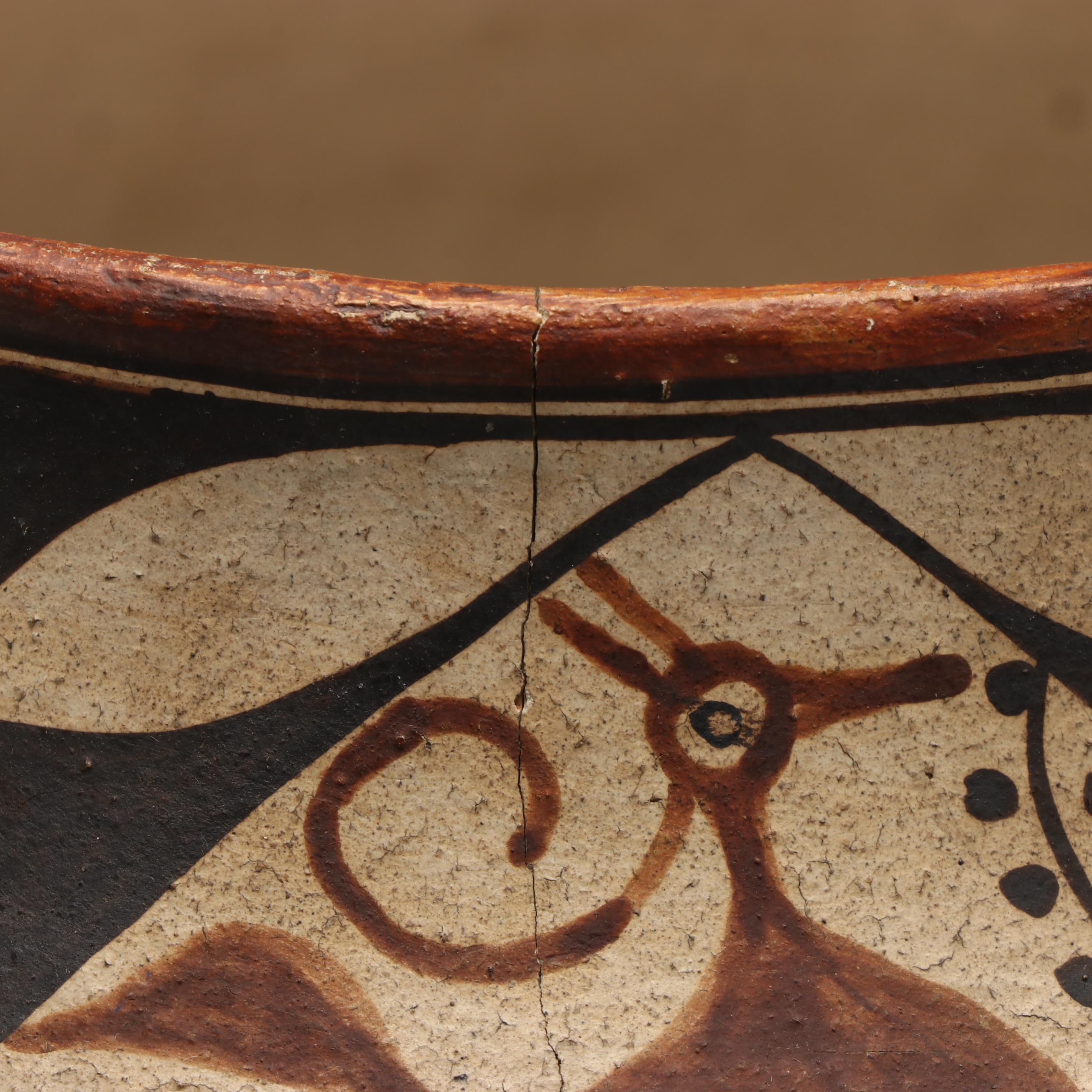 Acoma Pueblo Polychrome Ceramic Pot