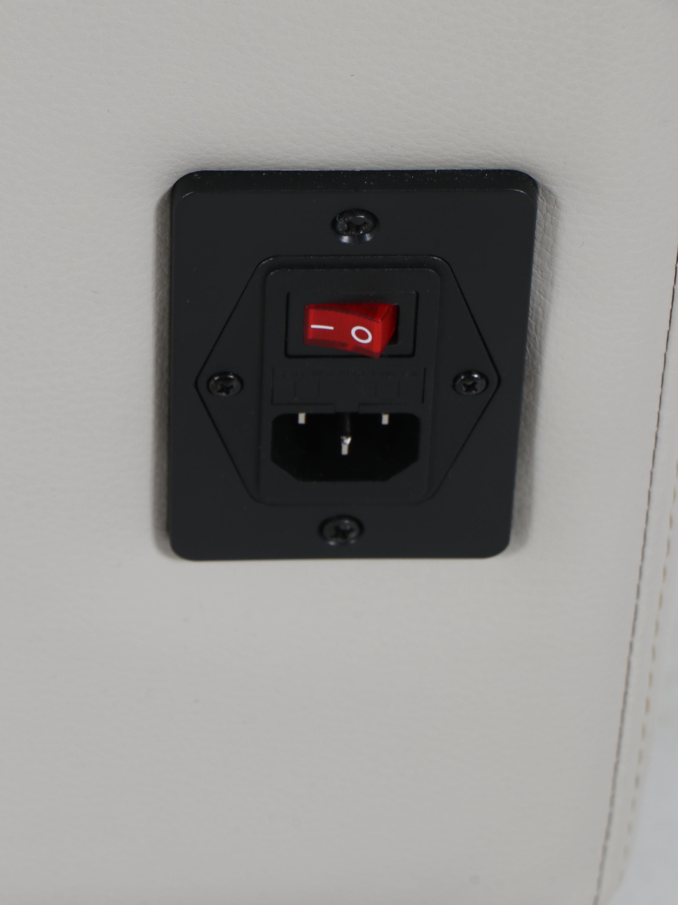 Contemporary Leather Upholstered Electric Recliner