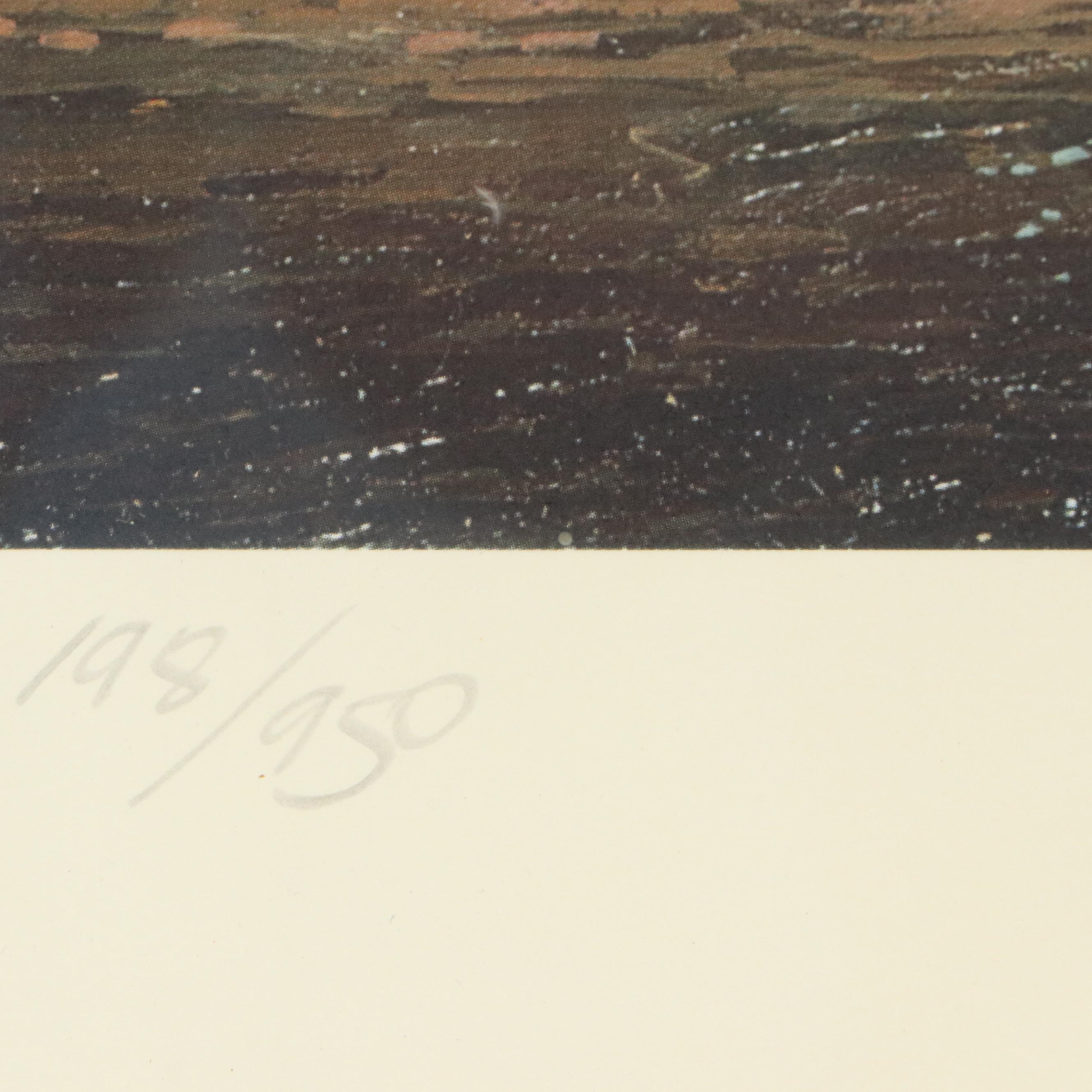 Michael Blaser Offset Lithograph "Heading For Coney"