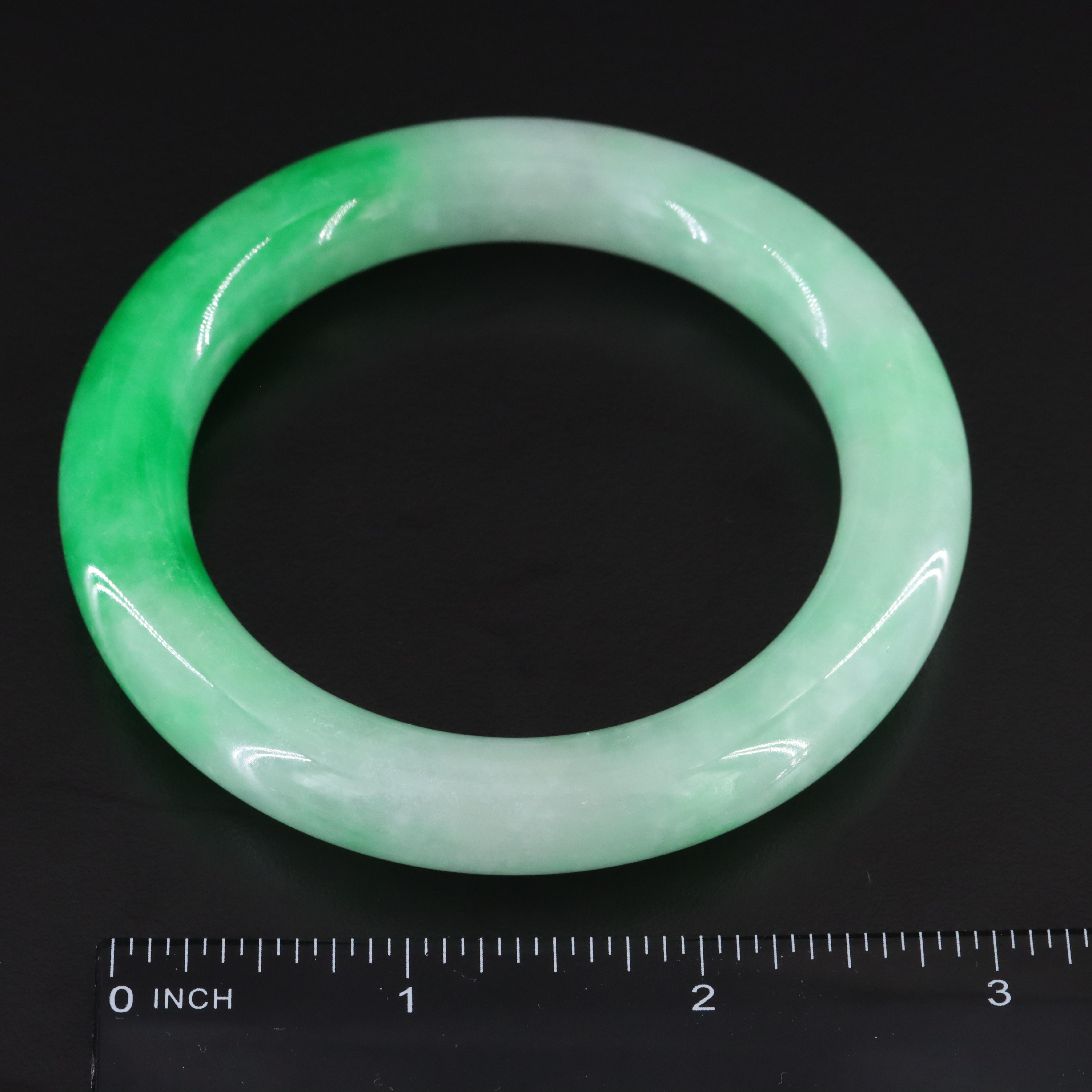 Jadeite Hololith Bangle