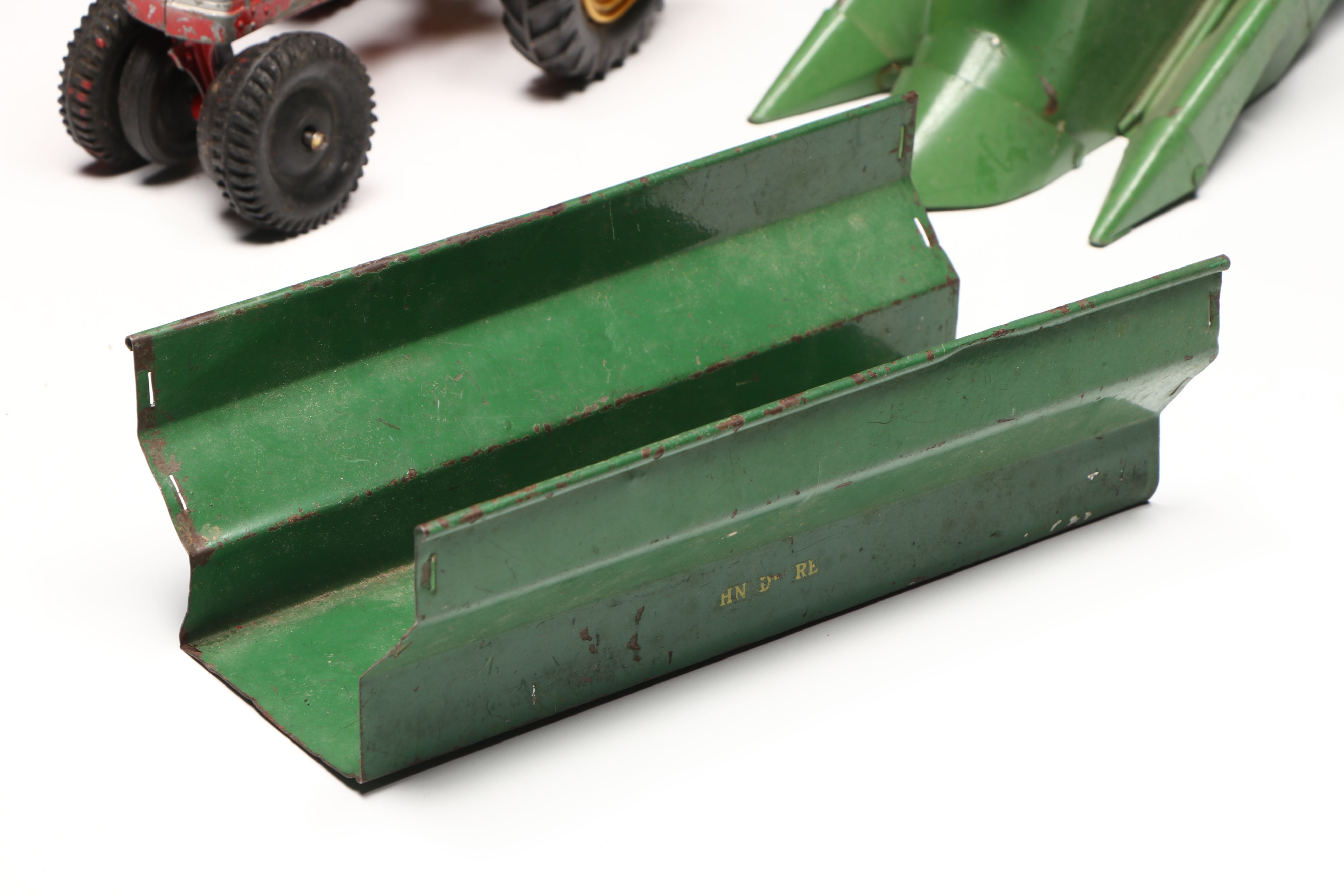 John Deere, Caterpillar, and More Pressed Steel Vintage Farm Vehicle Toys