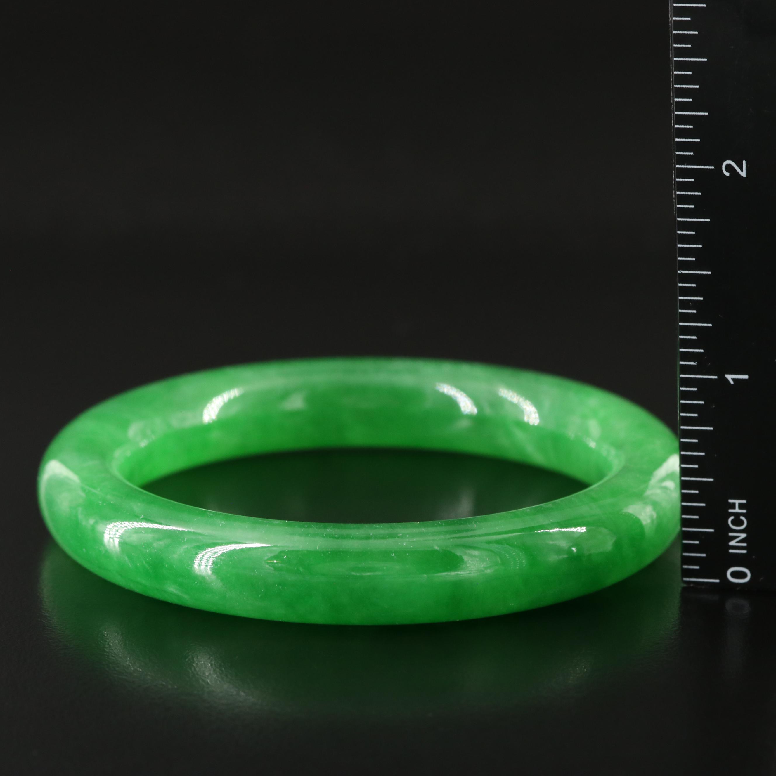 Jadeite Hololith Bangle