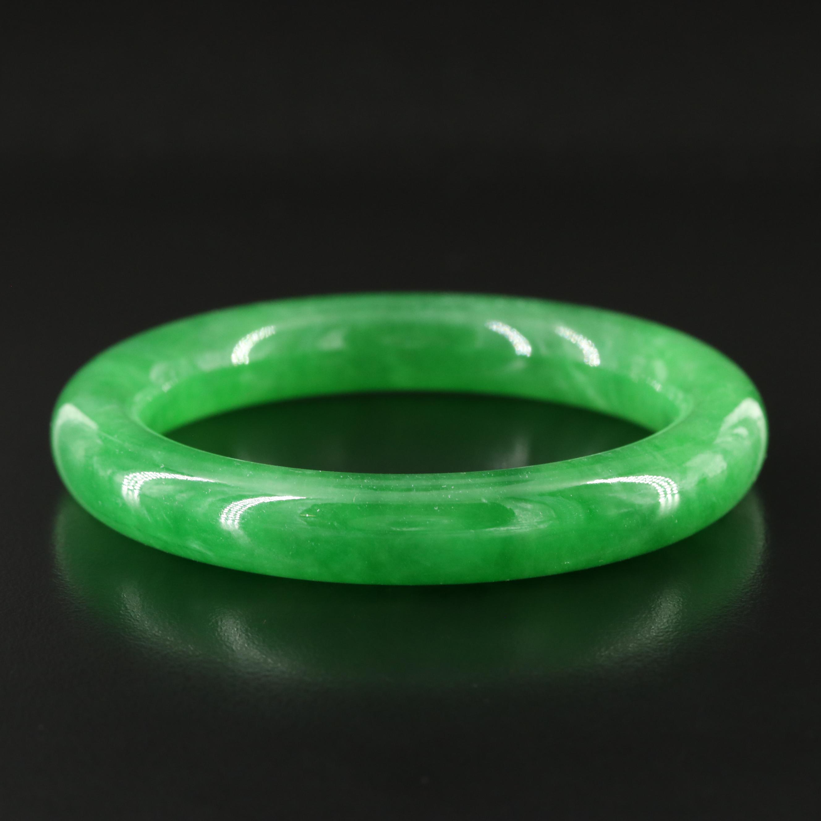 Jadeite Hololith Bangle