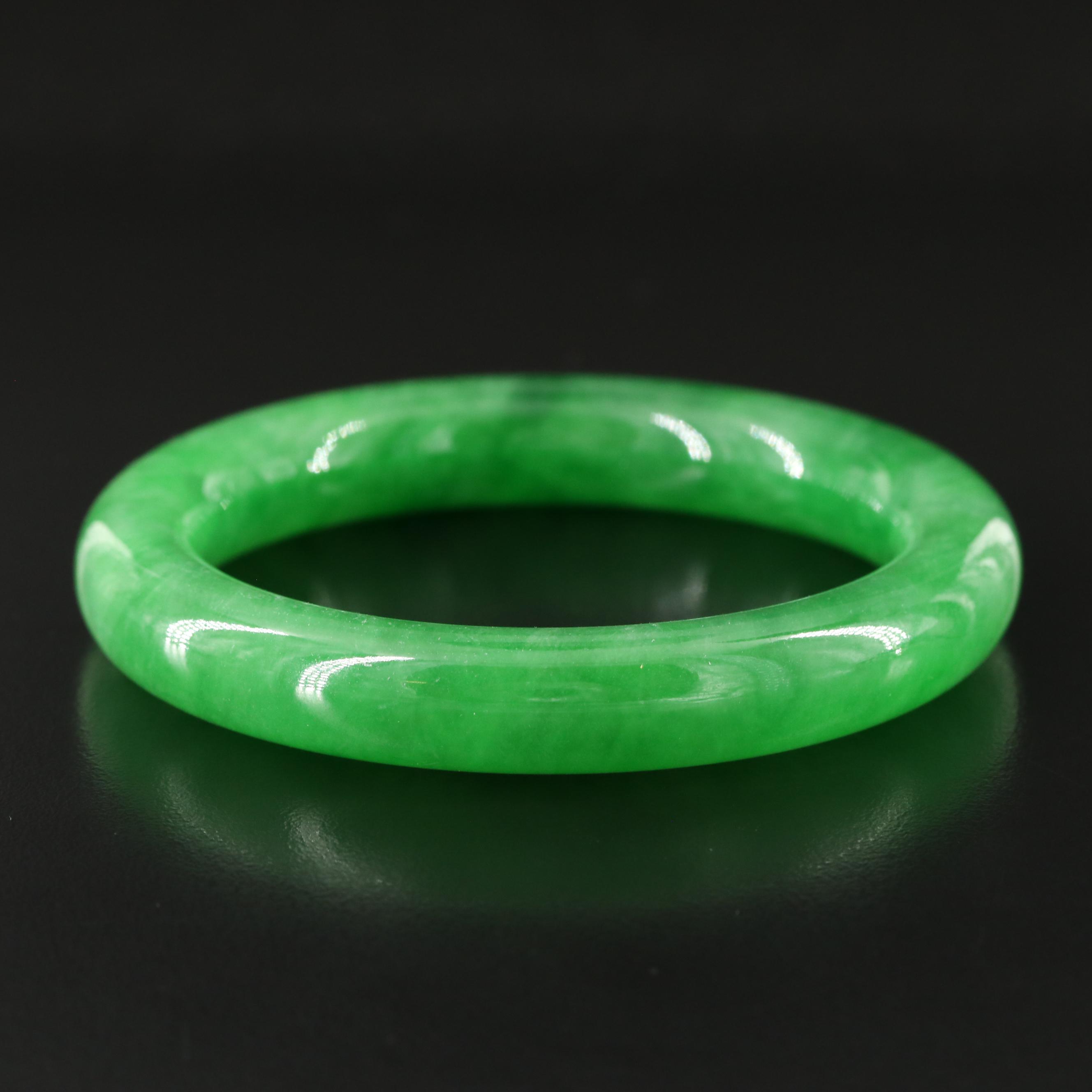 Jadeite Hololith Bangle