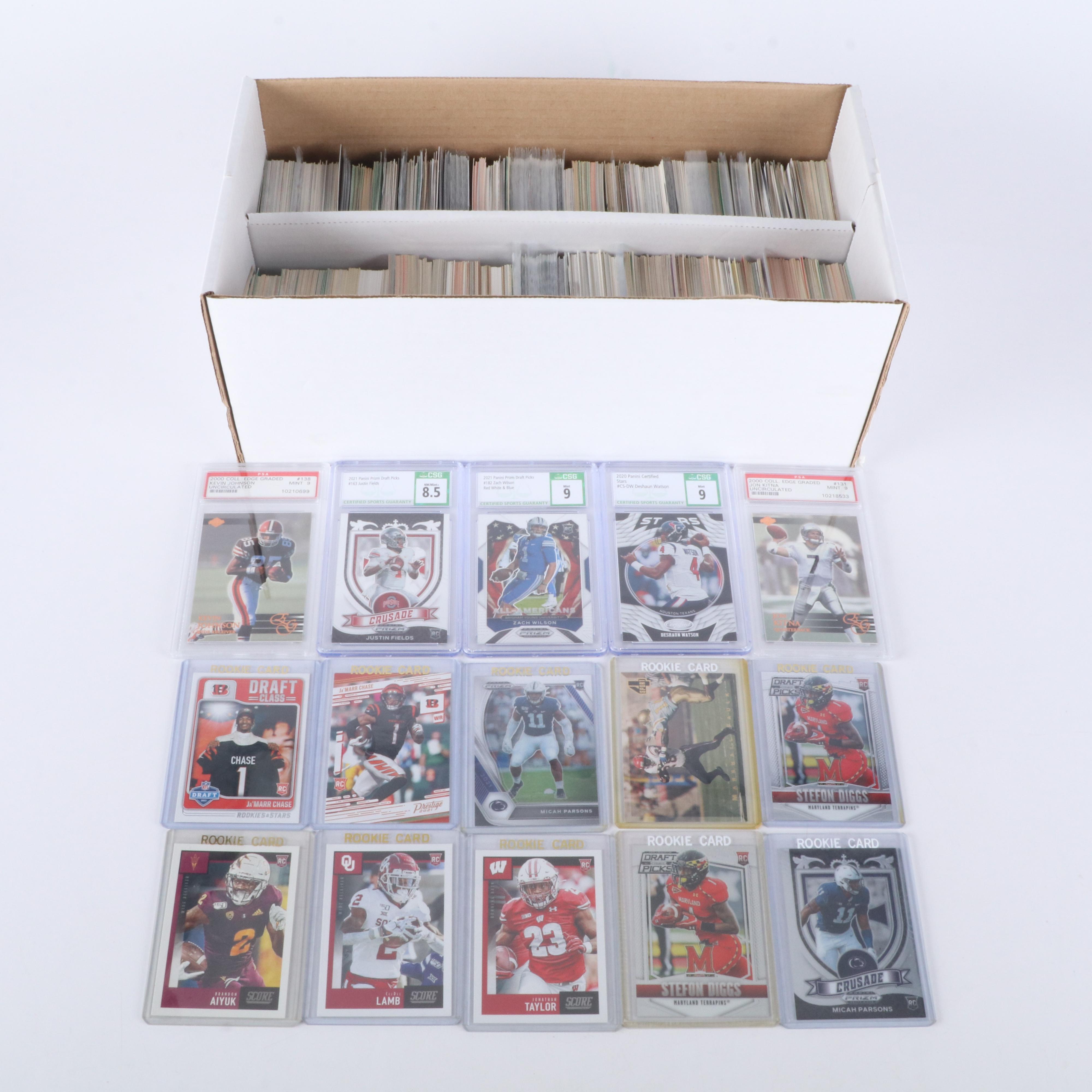 1,000+ Football Cards Featuring Graded Zach Wilson and Justin Fields Rookies