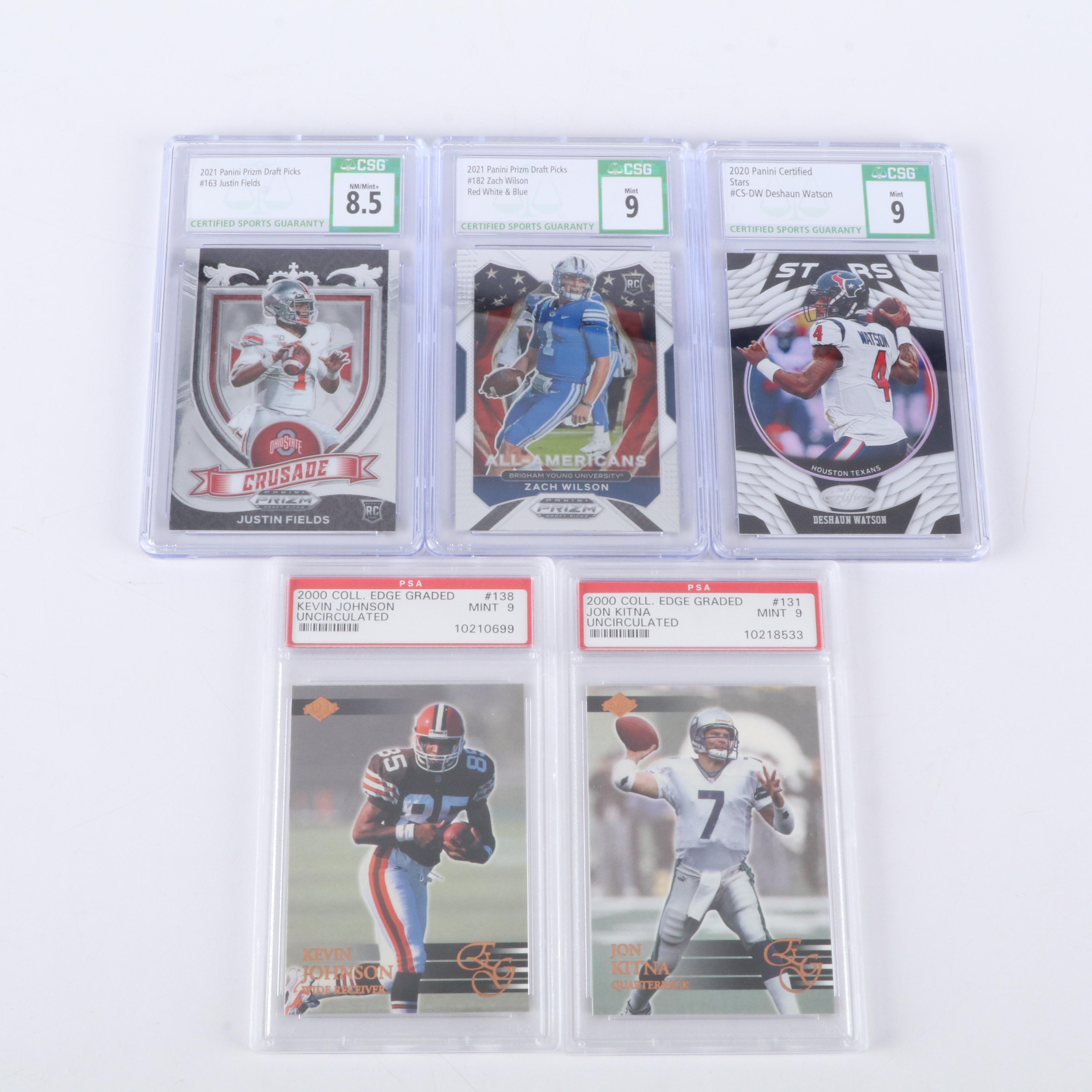 1,000+ Football Cards Featuring Graded Zach Wilson and Justin Fields Rookies