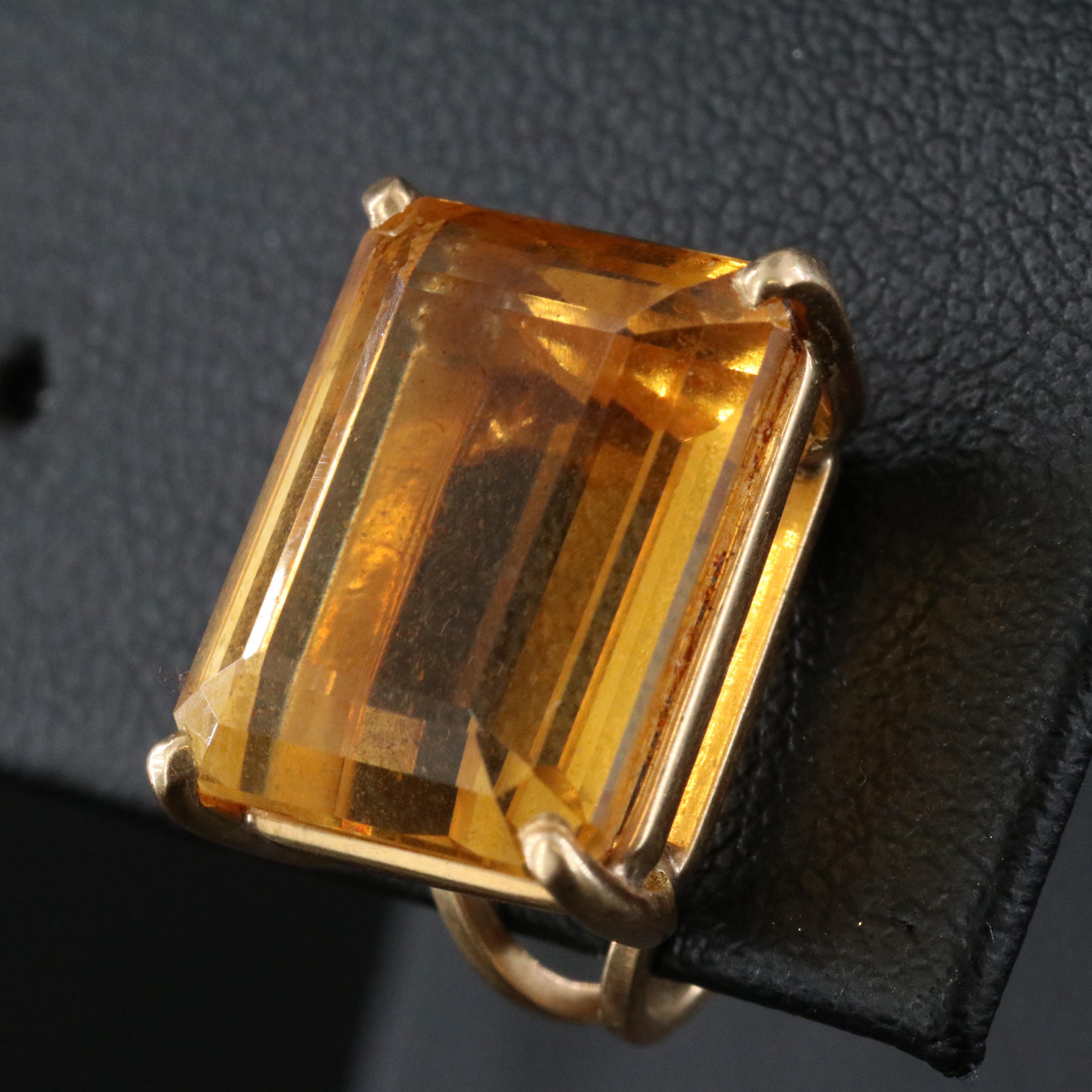 18K 17.40 CTW Citrine Earrings