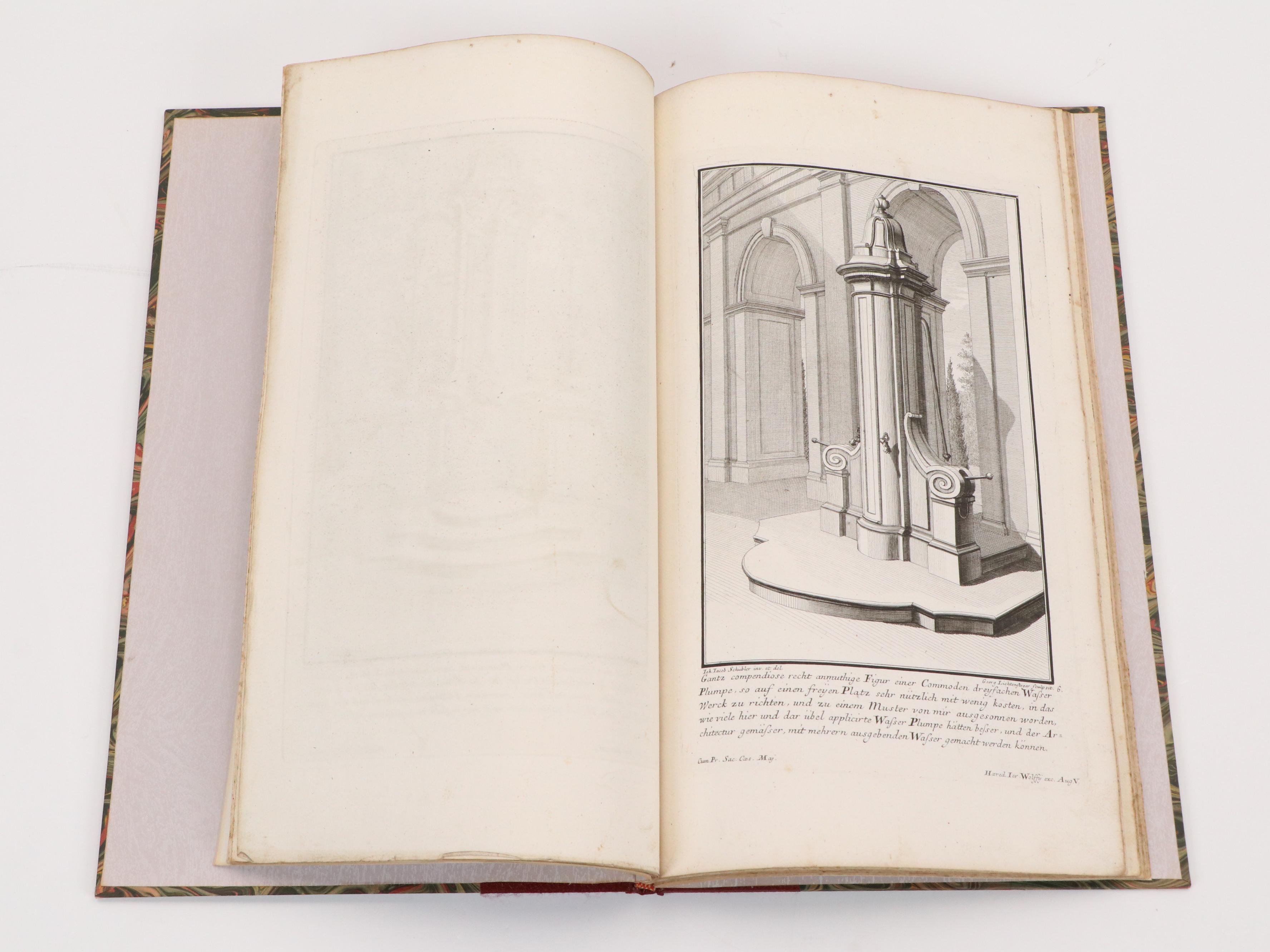 "Various Organs, Fountains, Ironwork, Cartouches..." Book of Engravings