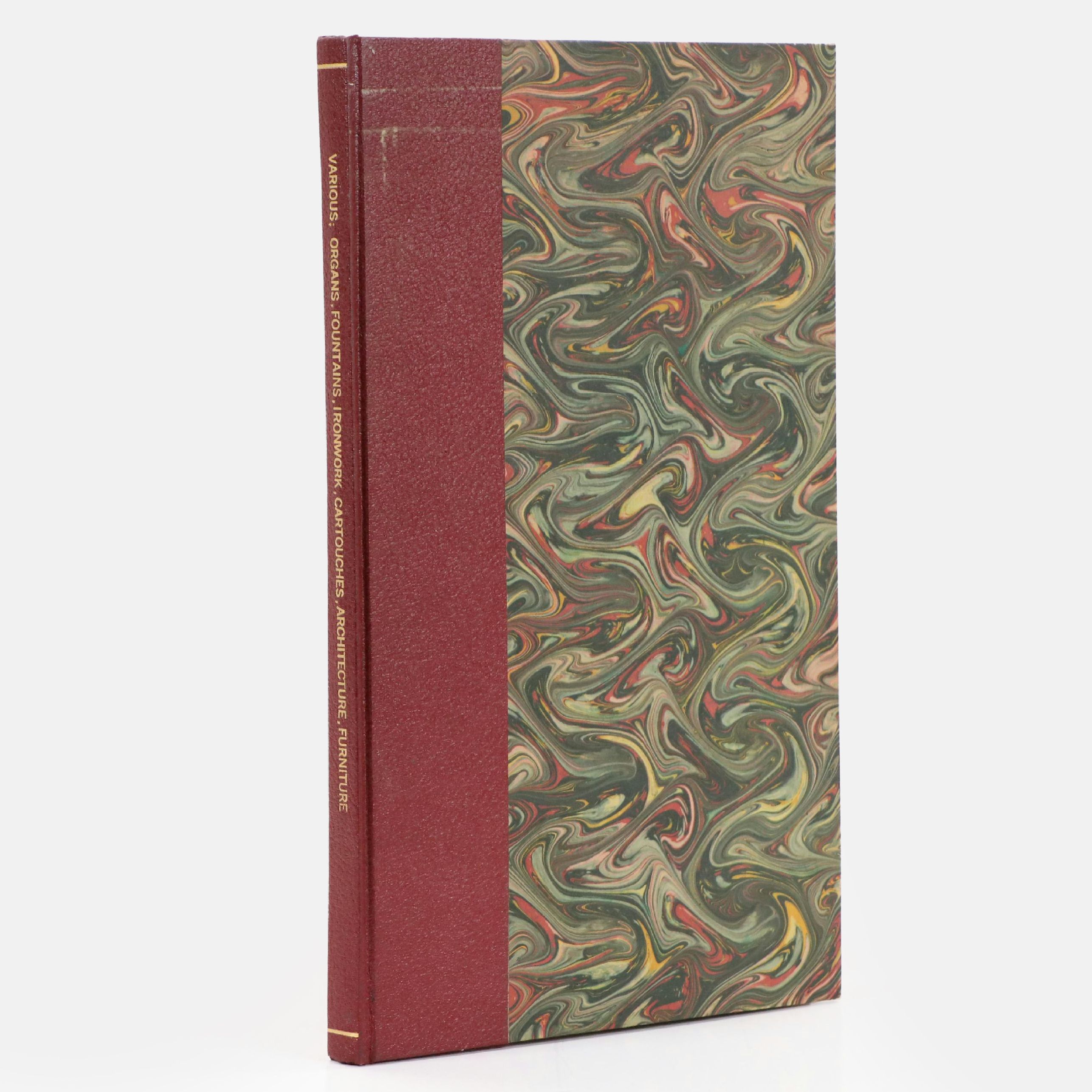 "Various Organs, Fountains, Ironwork, Cartouches..." Book of Engravings