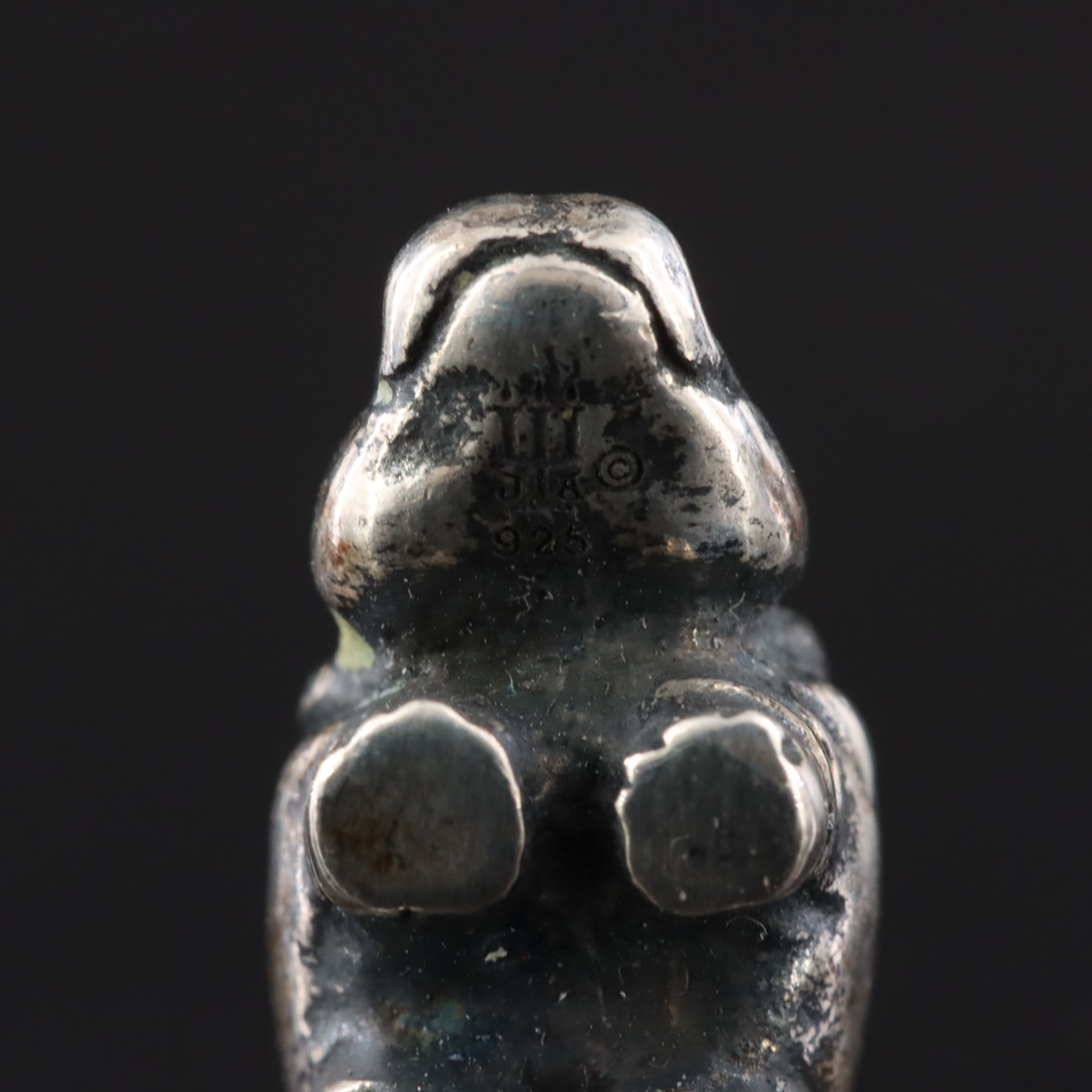 Pair of James Avery Sterling Hippo Charm Pendants