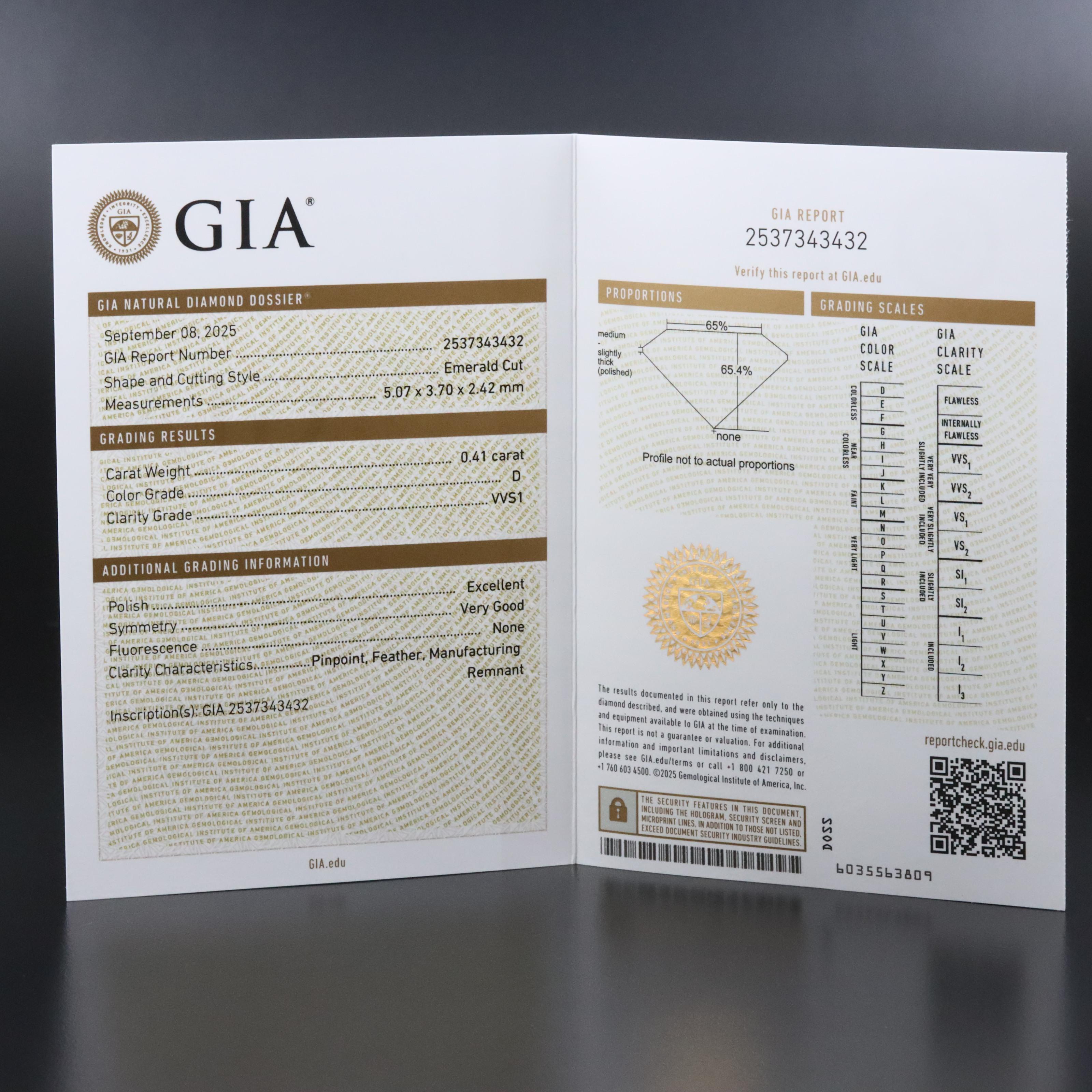 18K 2.06 CTW Diamond Ring with GIA Reports