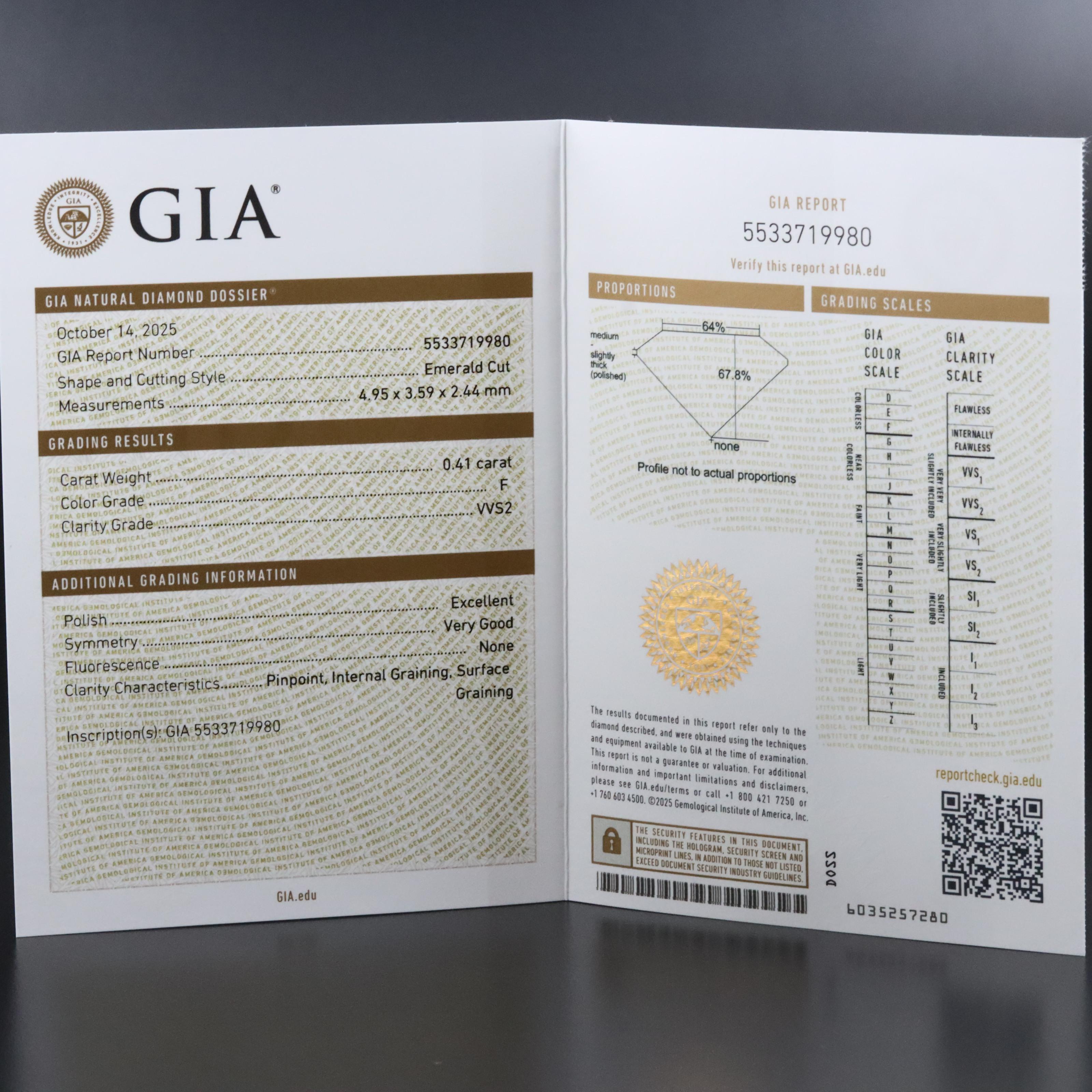 18K 2.06 CTW Diamond Ring with GIA Reports