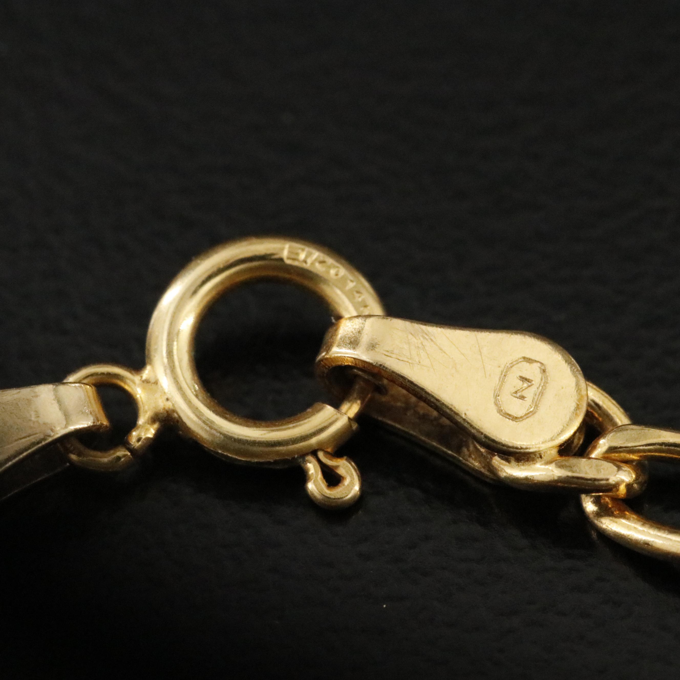 Gold-Filled Figaro Chain Bracelet