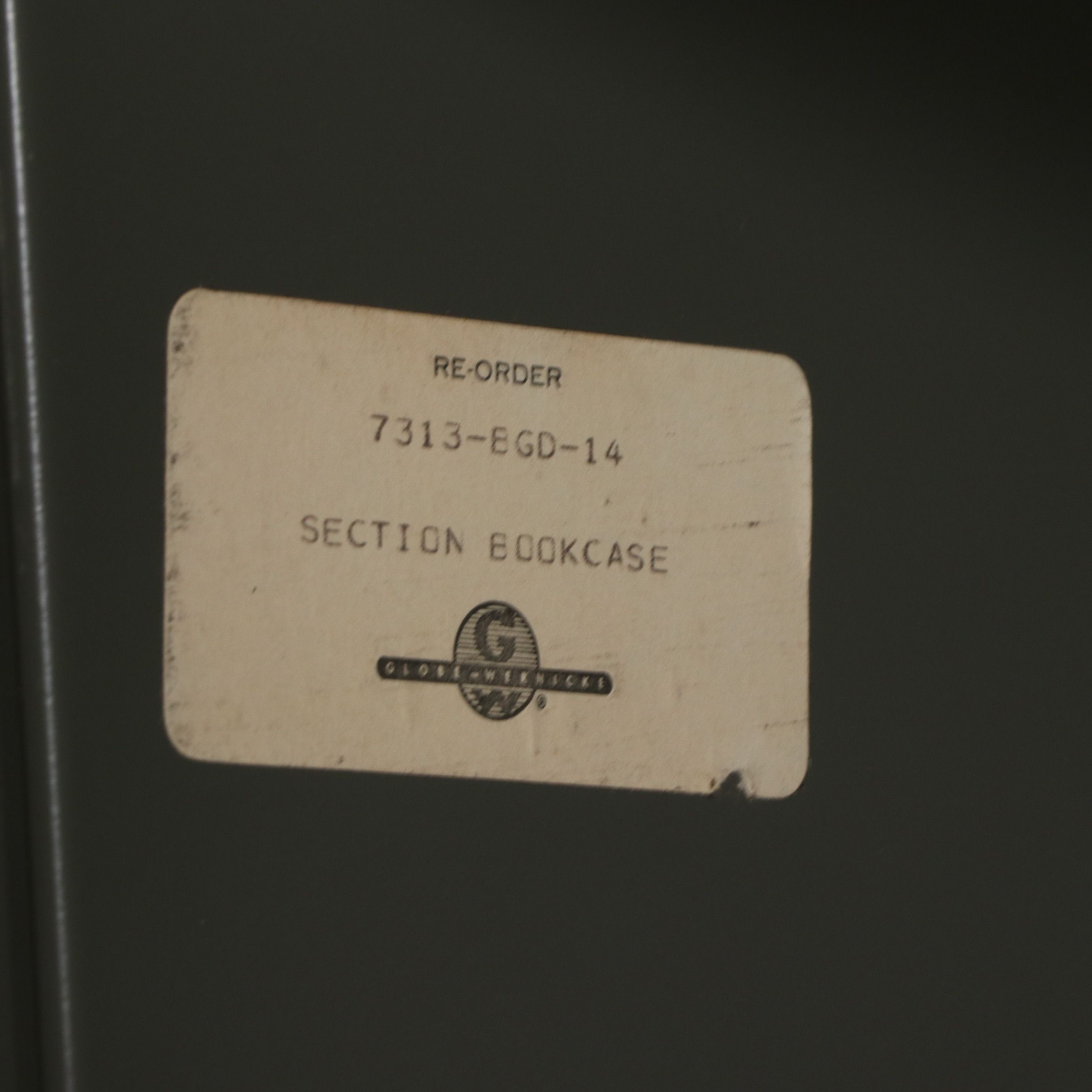 Globe-Wernick Metal Glass Front Barrister's Bookcase