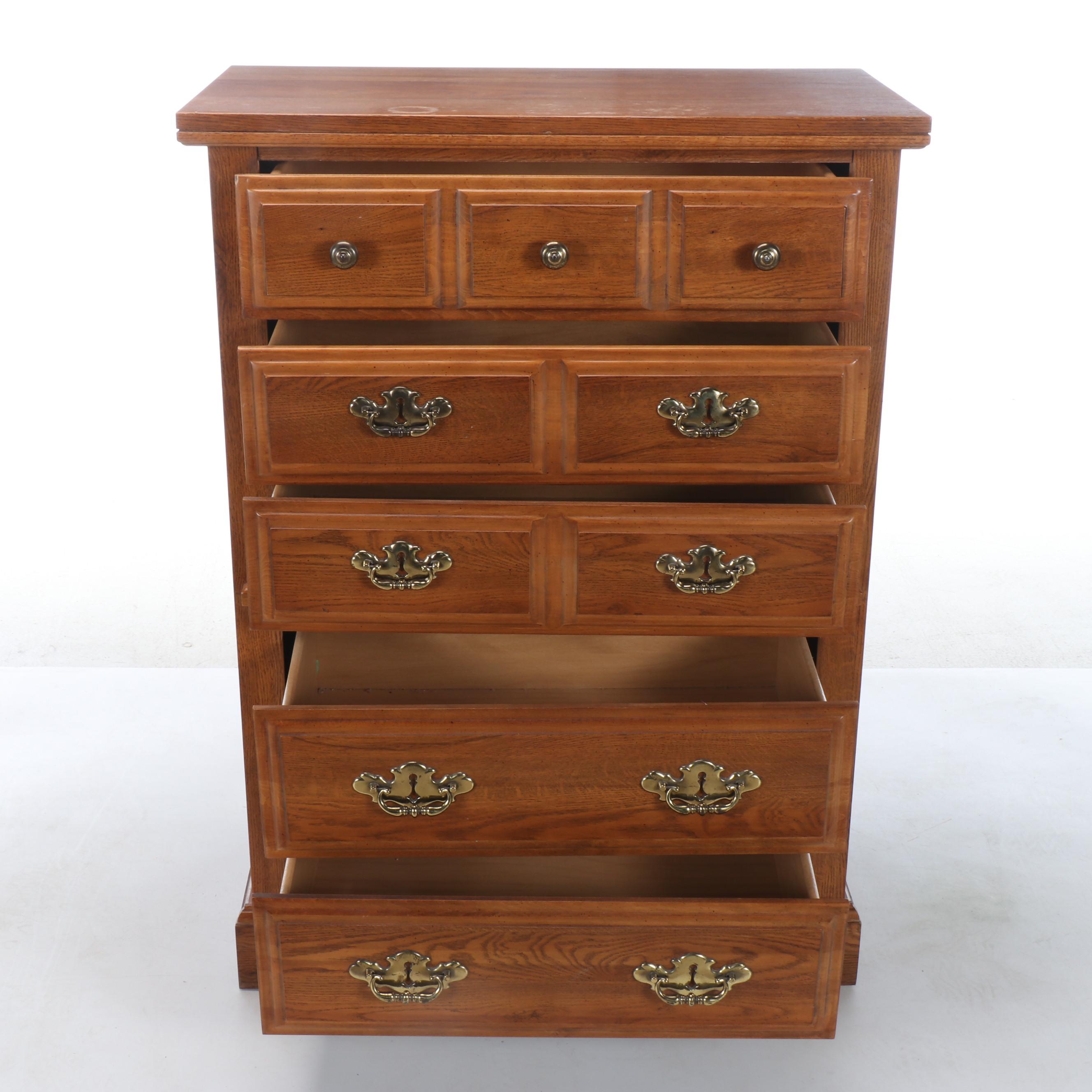 Broyhill Colonial Style Oak Chest of Drawers