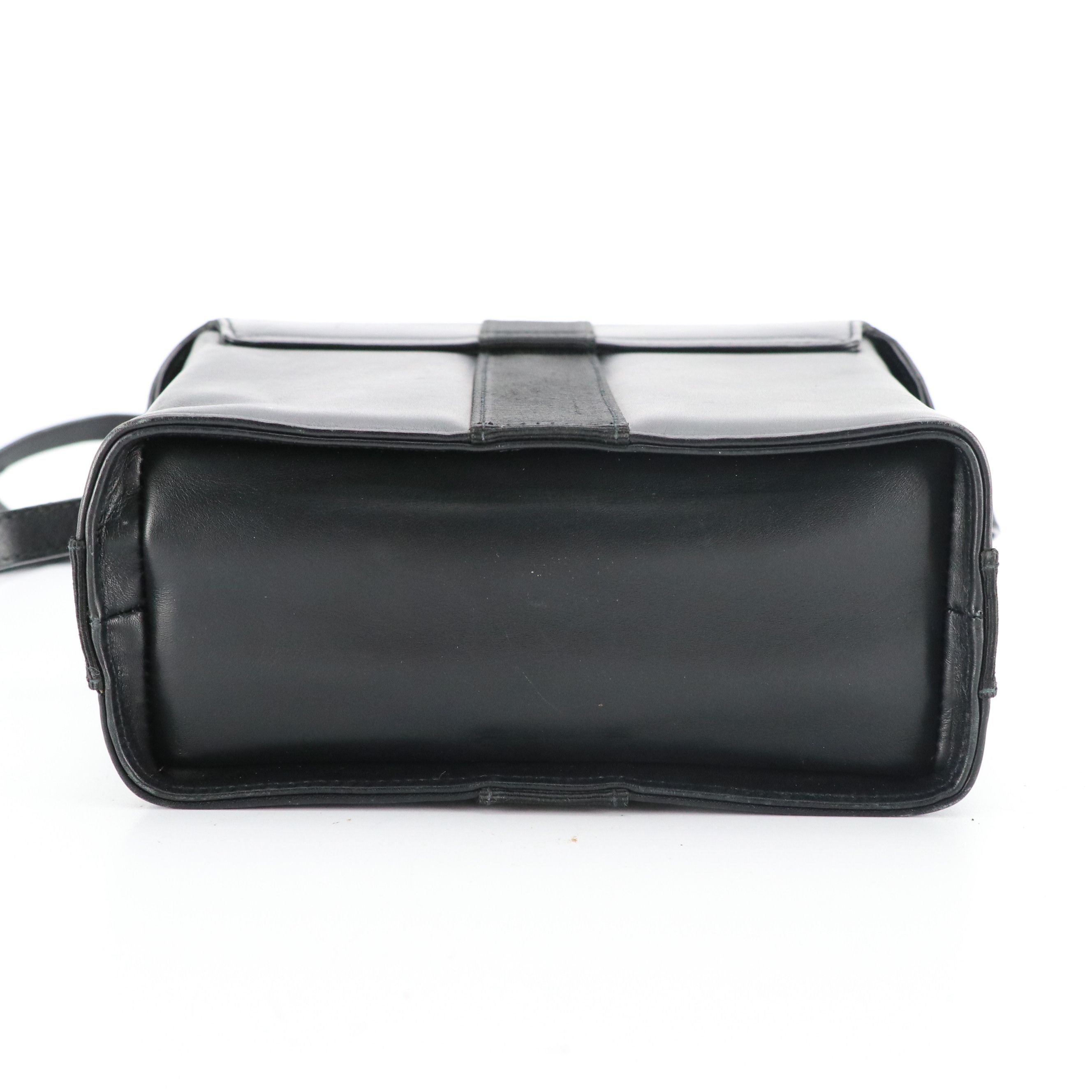 Salvatore Ferragamo Vara Ribbon Box Crossbody Bag in Black Leather