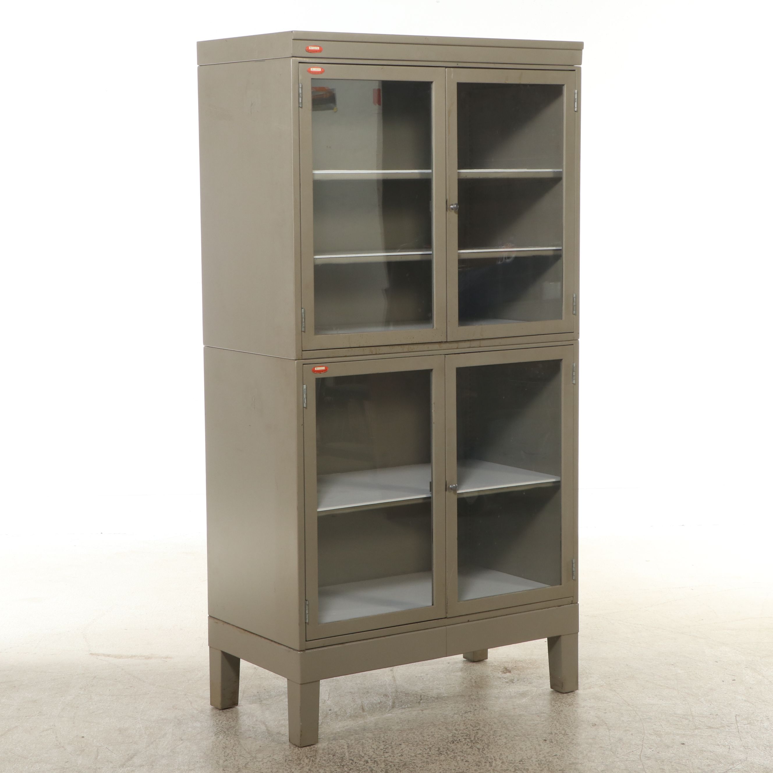 Cincinnati Gas & Electric Industrial Steel Laboratory Cabinet, Mid-20th C.