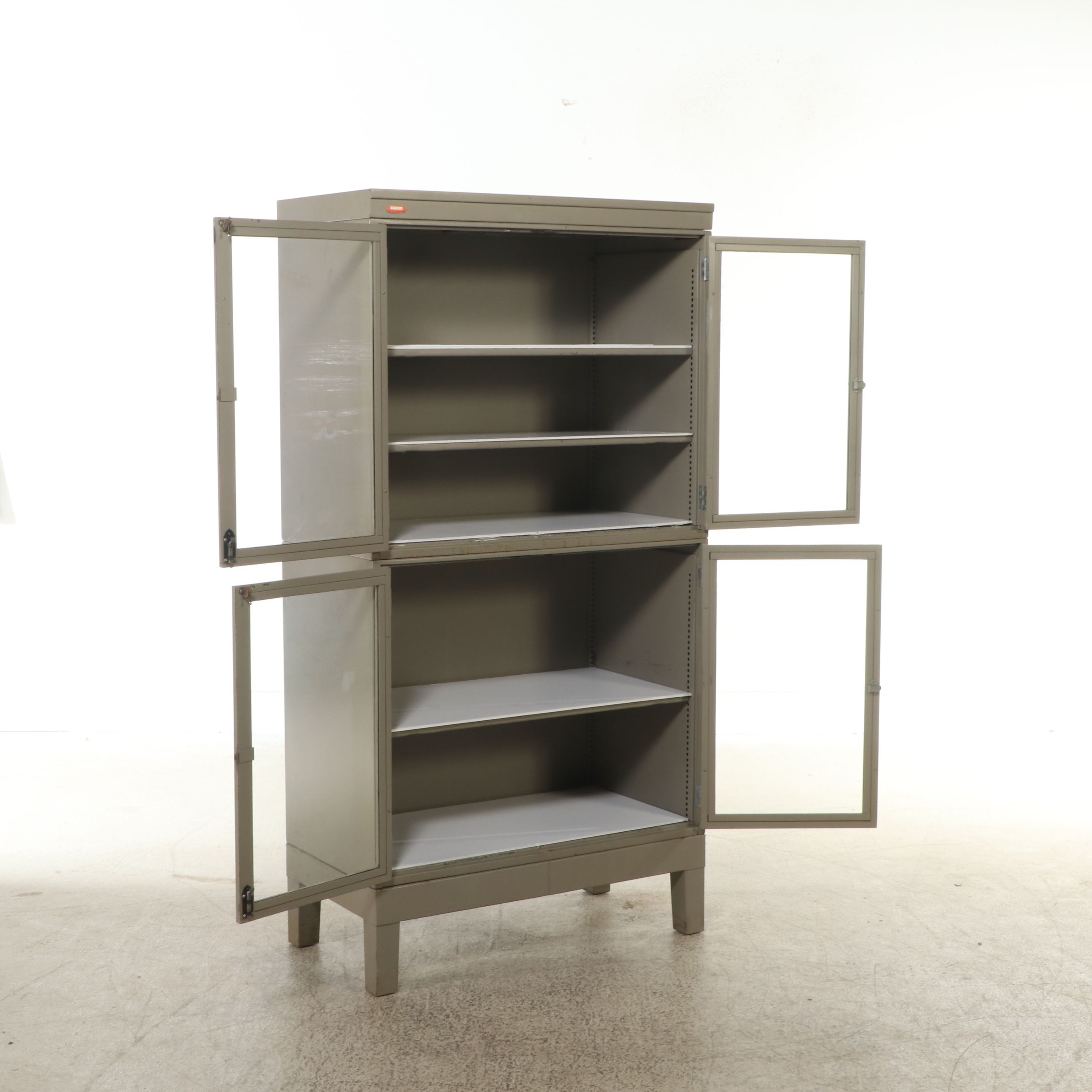 Cincinnati Gas & Electric Industrial Steel Laboratory Cabinet, Mid-20th C.