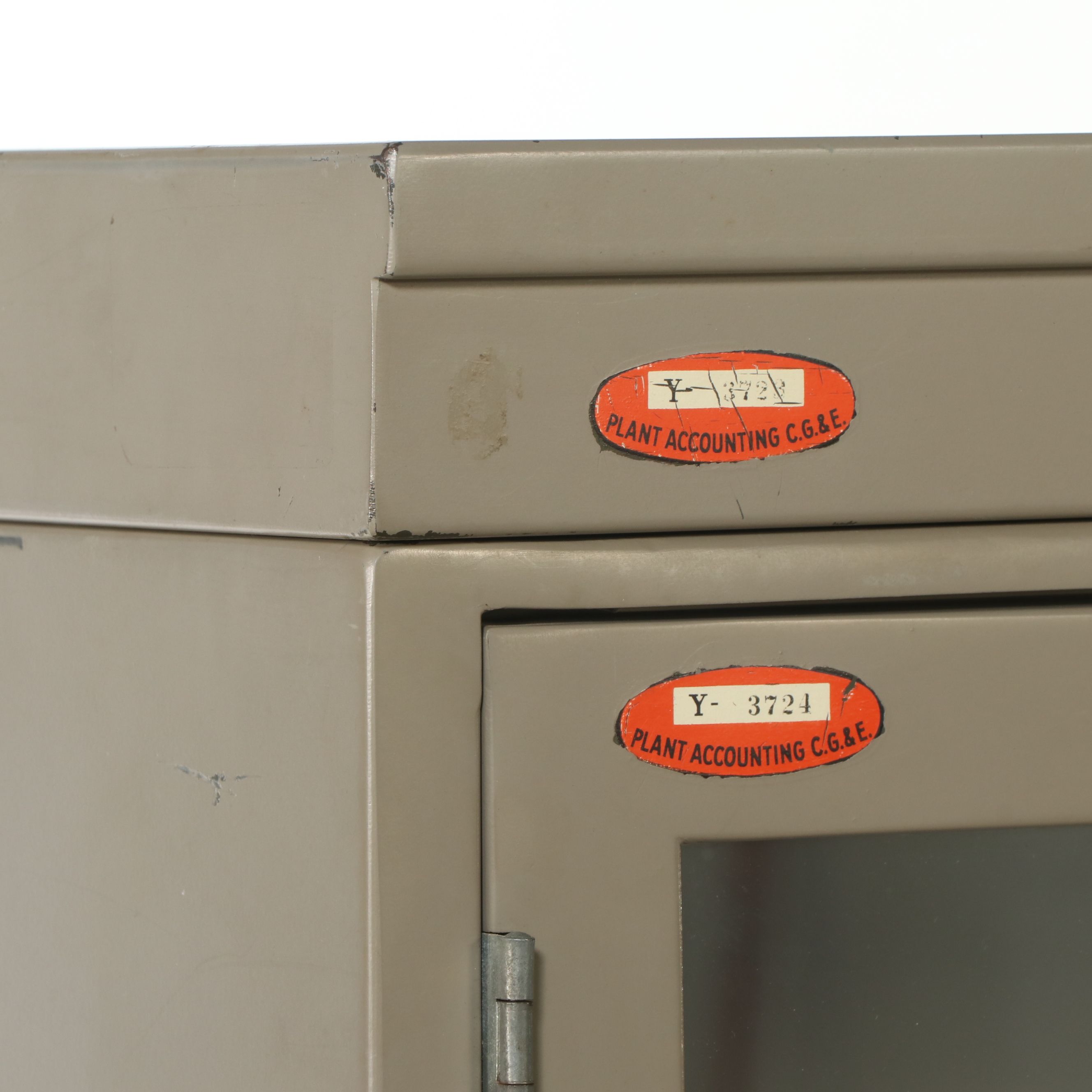 Cincinnati Gas & Electric Industrial Steel Laboratory Cabinet, Mid-20th C.