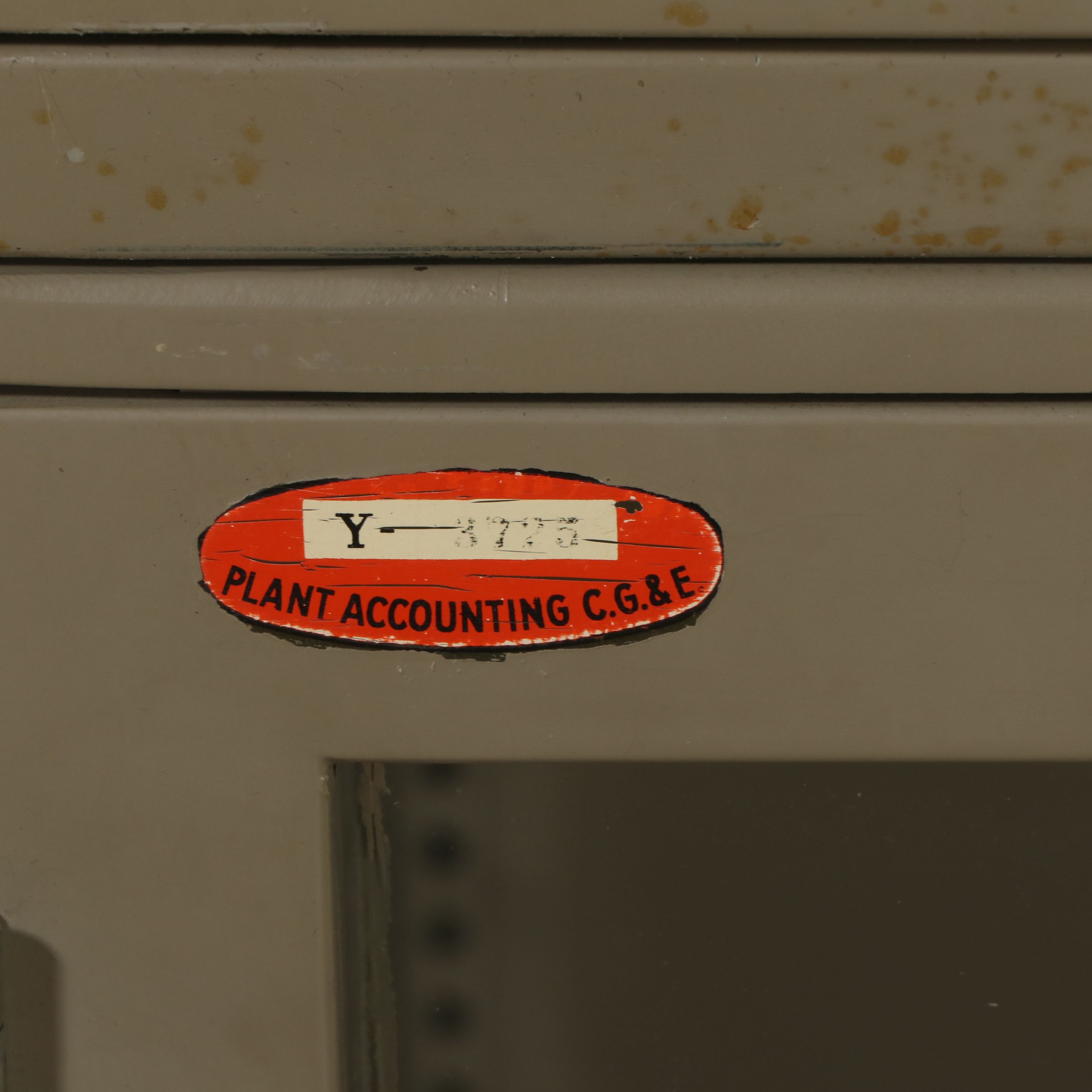 Cincinnati Gas & Electric Industrial Steel Laboratory Cabinet, Mid-20th C.