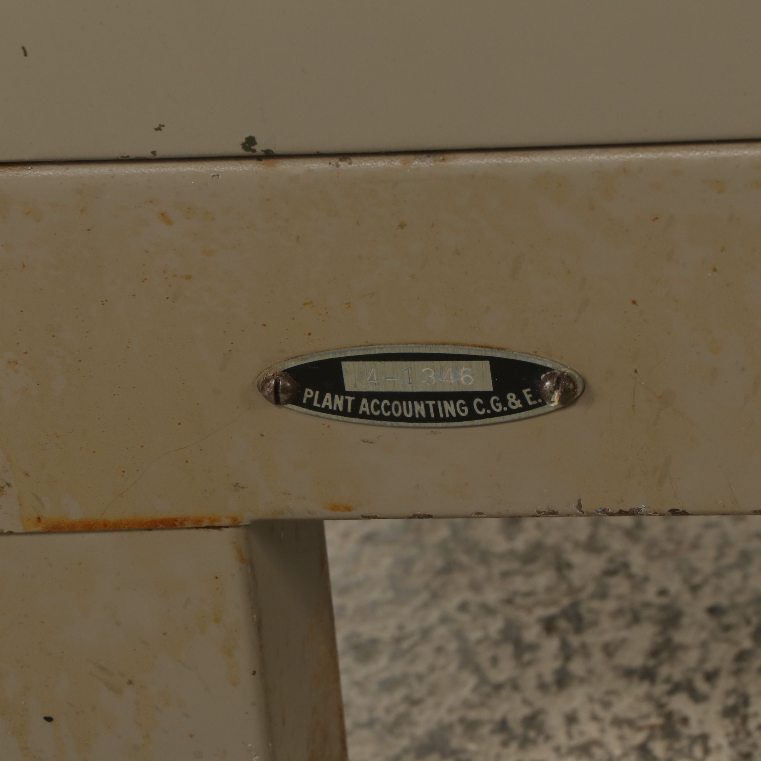 Cincinnati Gas & Electric Industrial Steel Laboratory Cabinet, Mid-20th C.