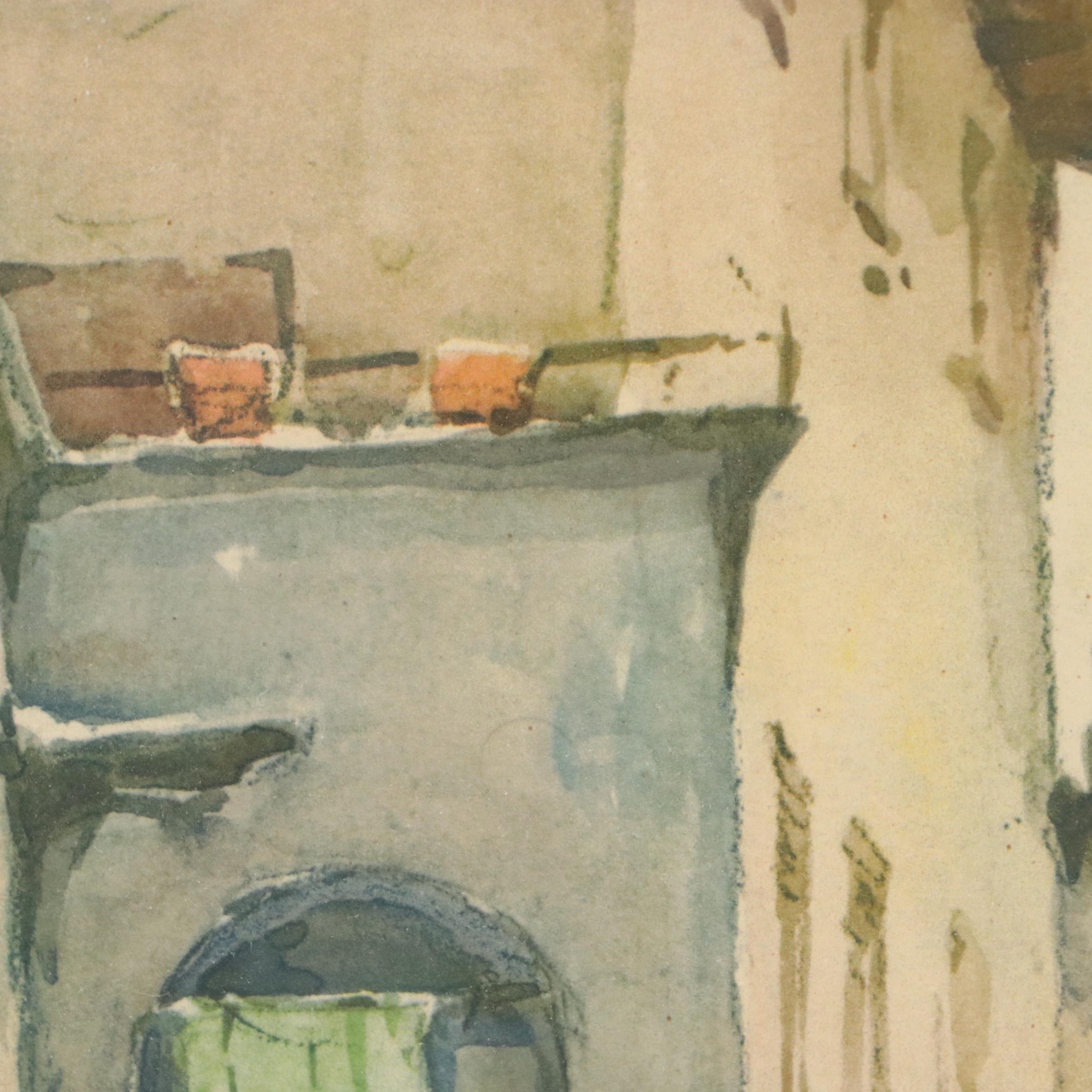 Lithographic Prints of Château de Vaumarcus, 20th Century