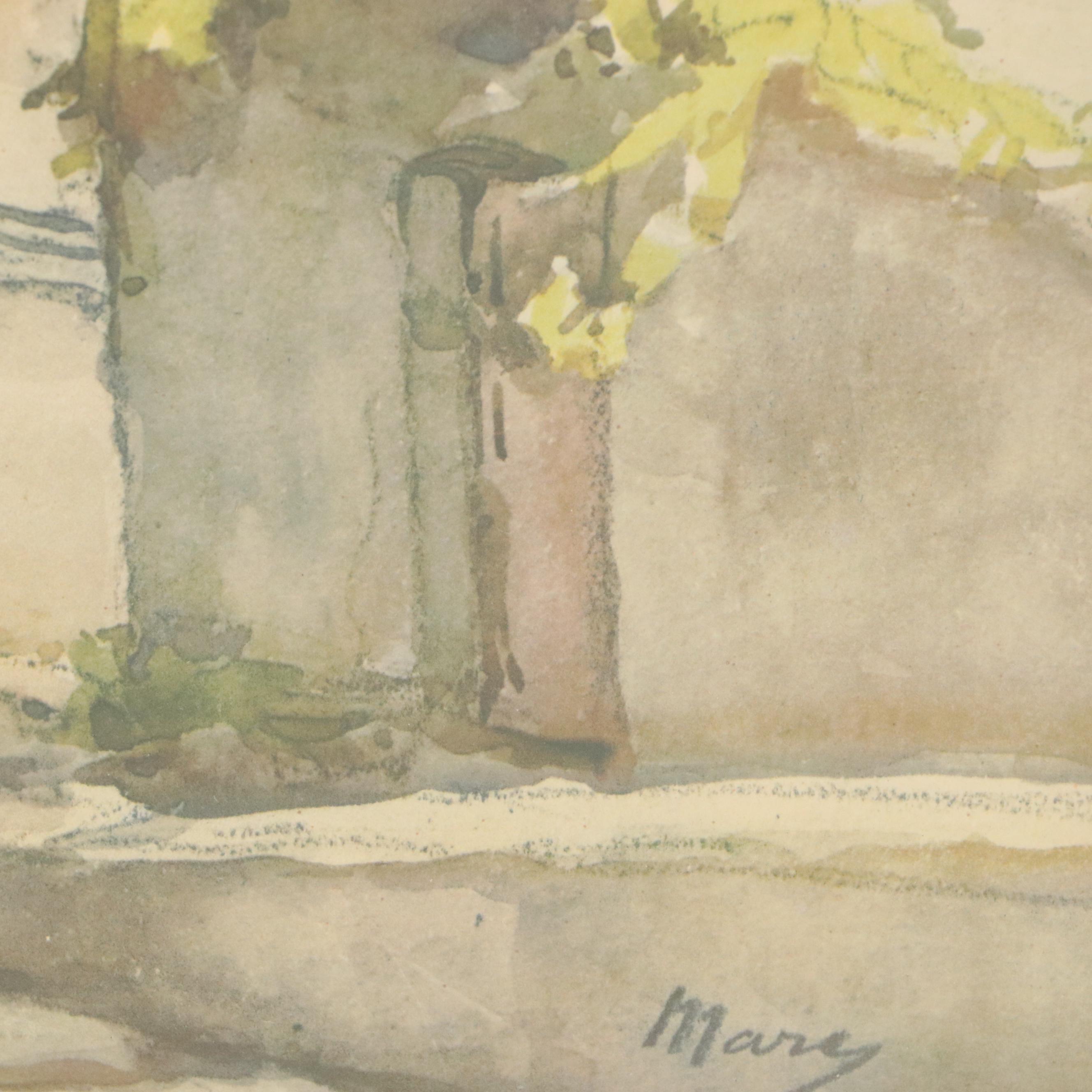 Lithographic Prints of Château de Vaumarcus, 20th Century