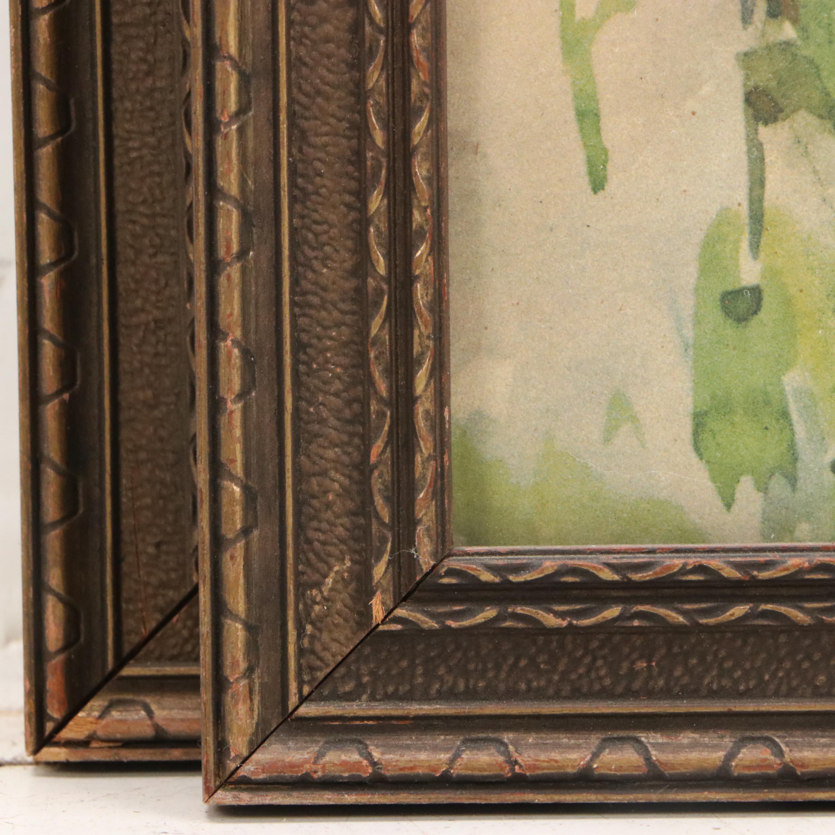 Lithographic Prints of Château de Vaumarcus, 20th Century