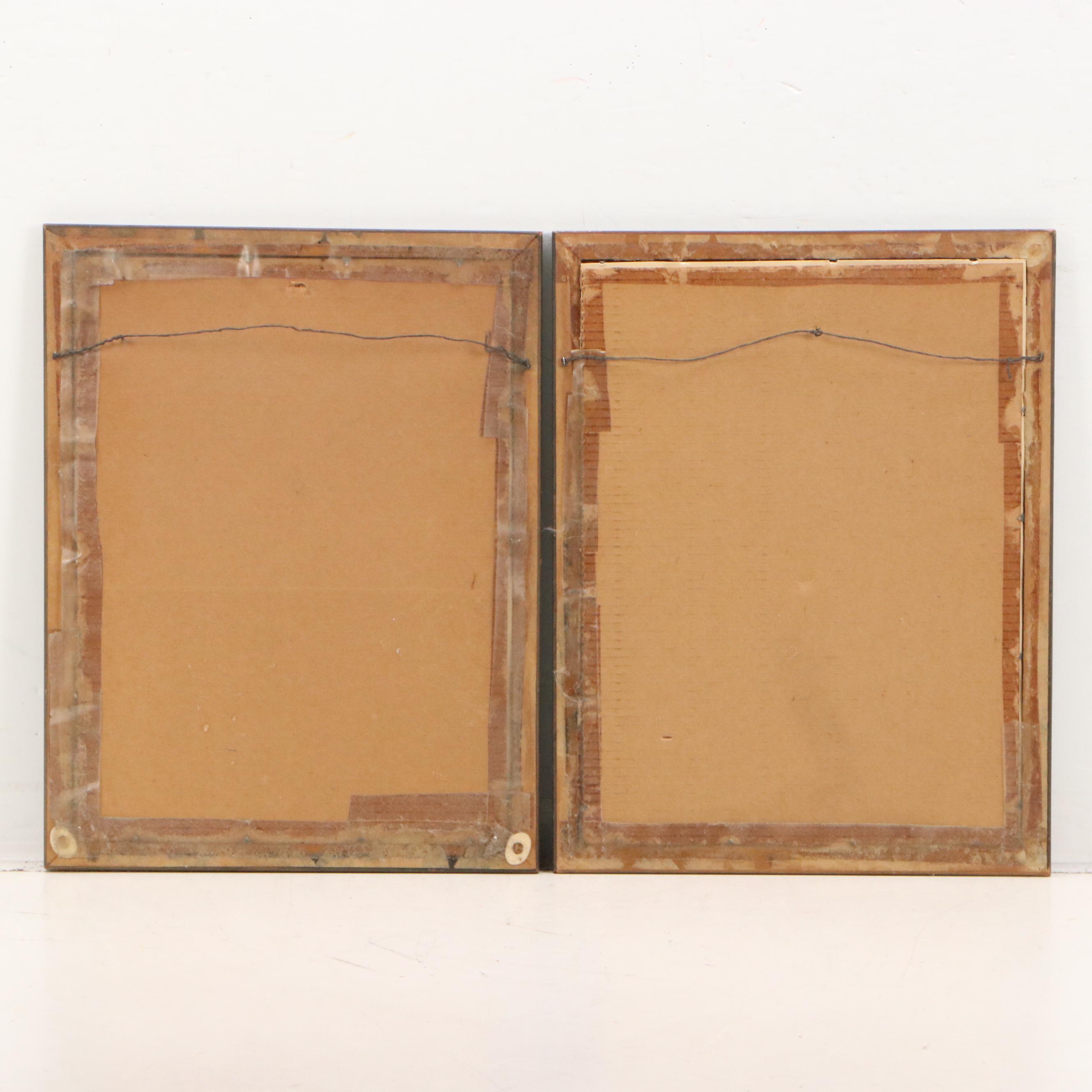 Lithographic Prints of Château de Vaumarcus, 20th Century