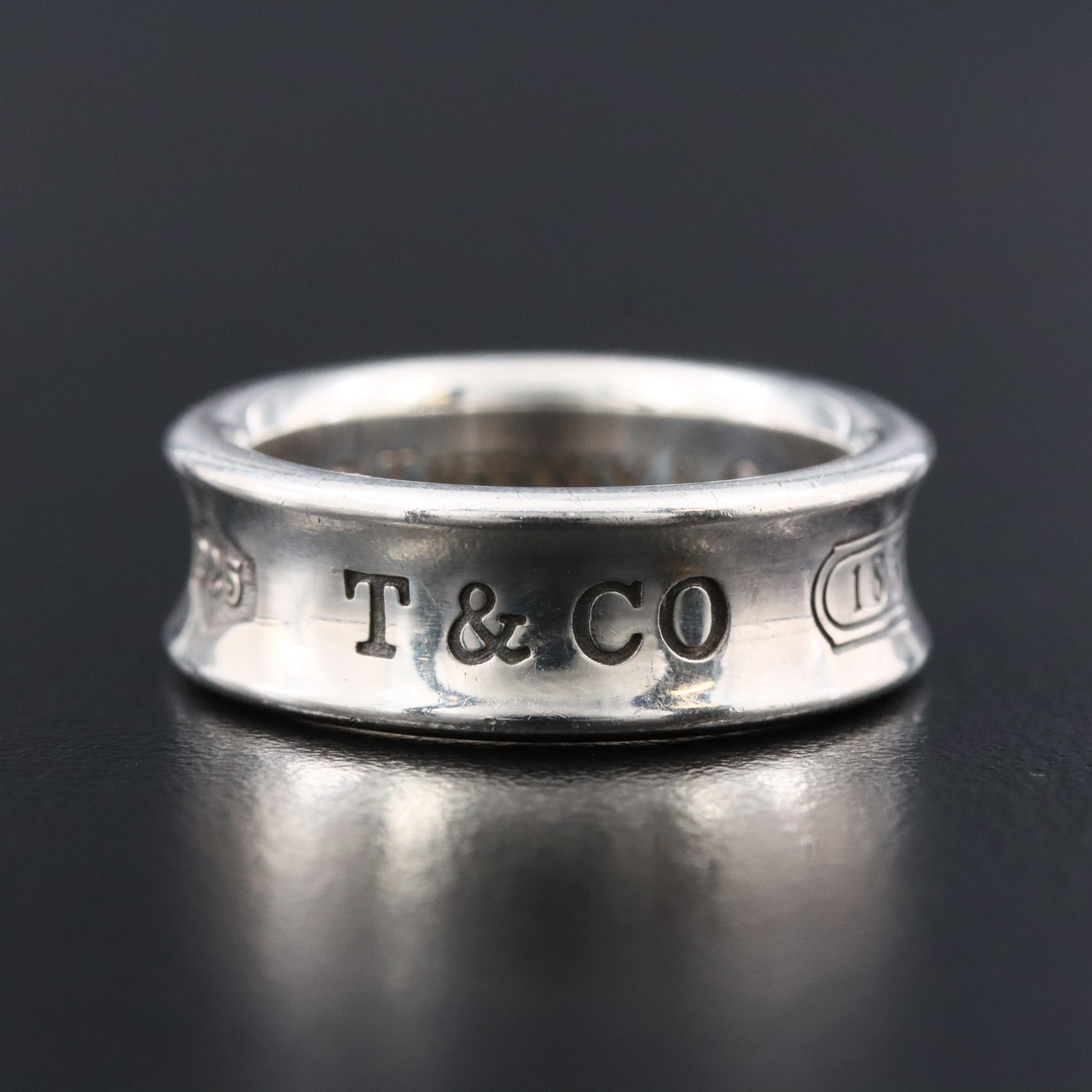 Tiffany & Co. 1837 Sterling Ring