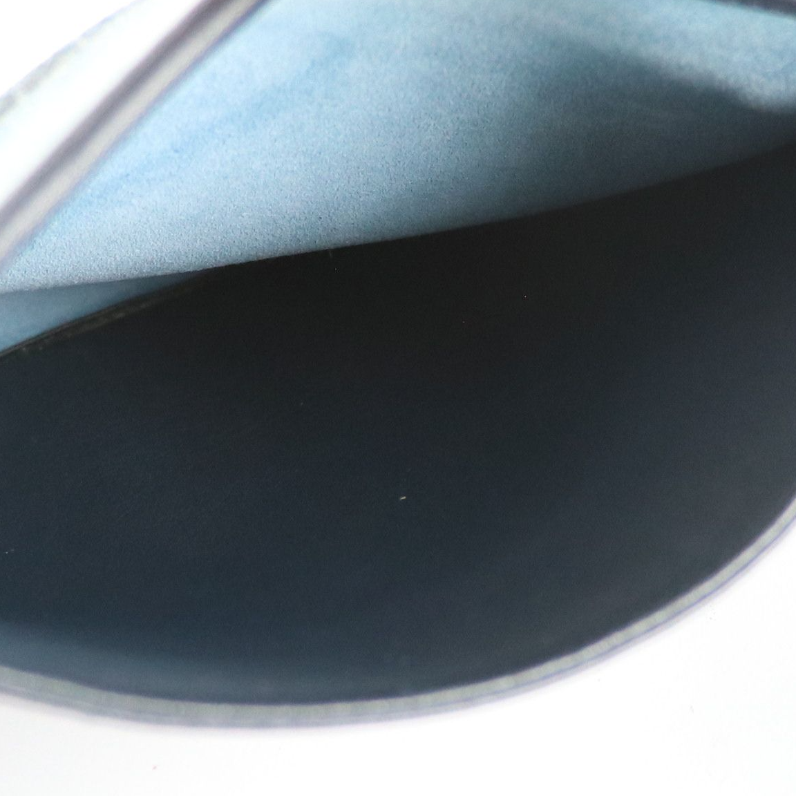 Loewe Flat Waist Pouch in Blue Suede and Calfskin Leather