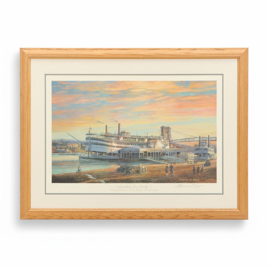 Michael Blaser Offset Lithograph "Heading For Coney"