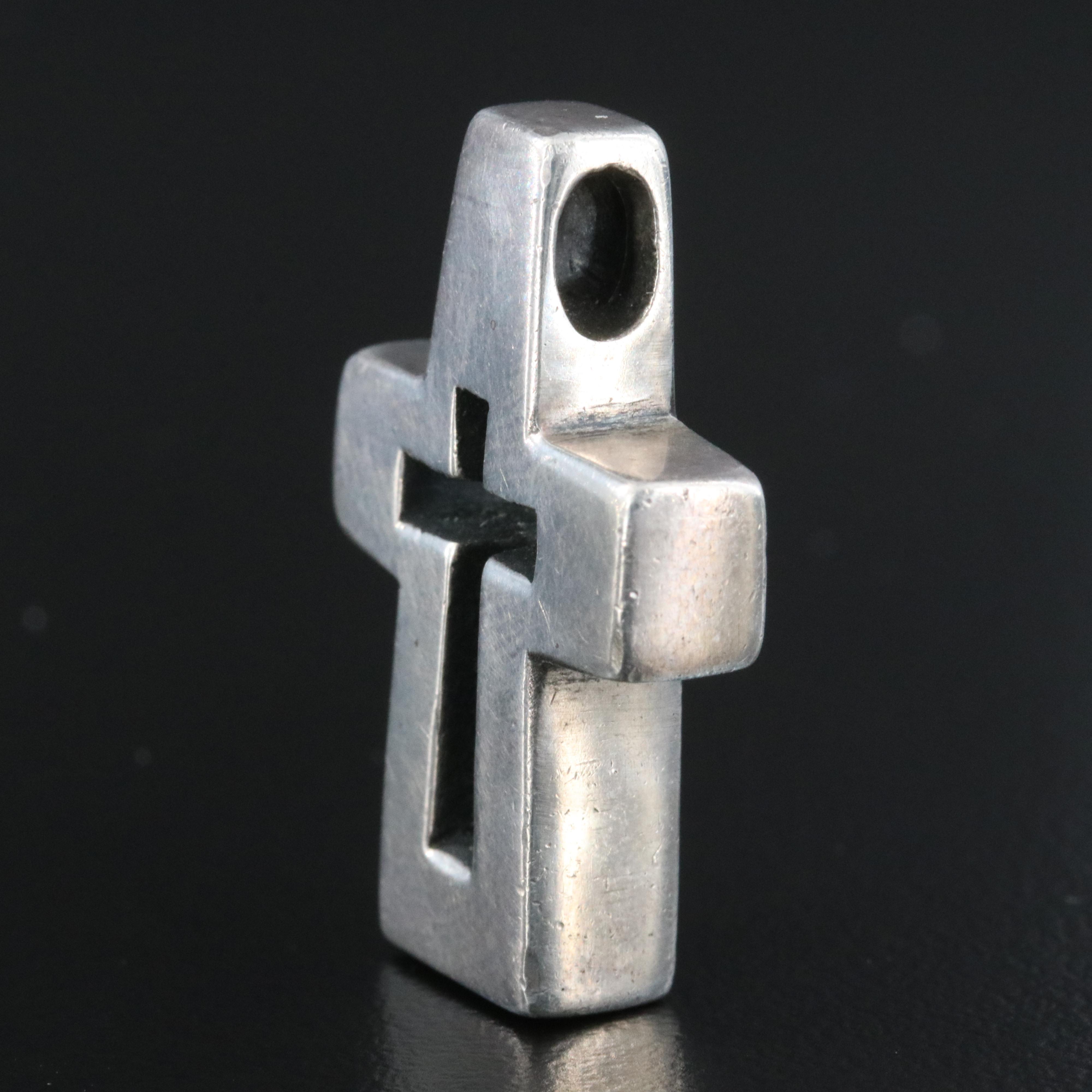 James Avery Sterling Cross Slide Pendant