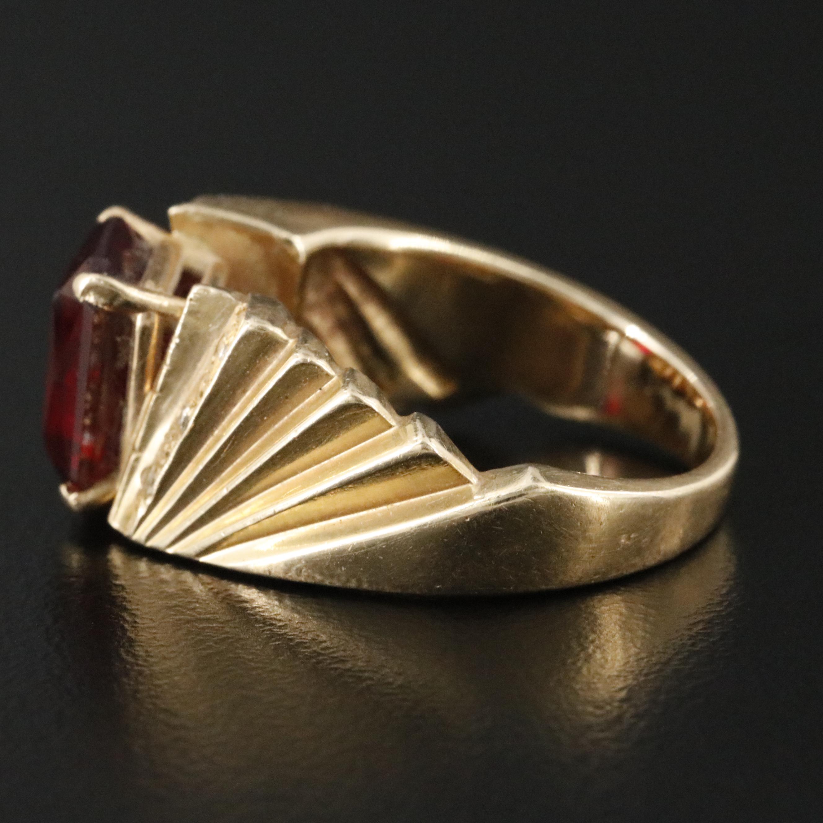 14K Ruby and Diamond Ring