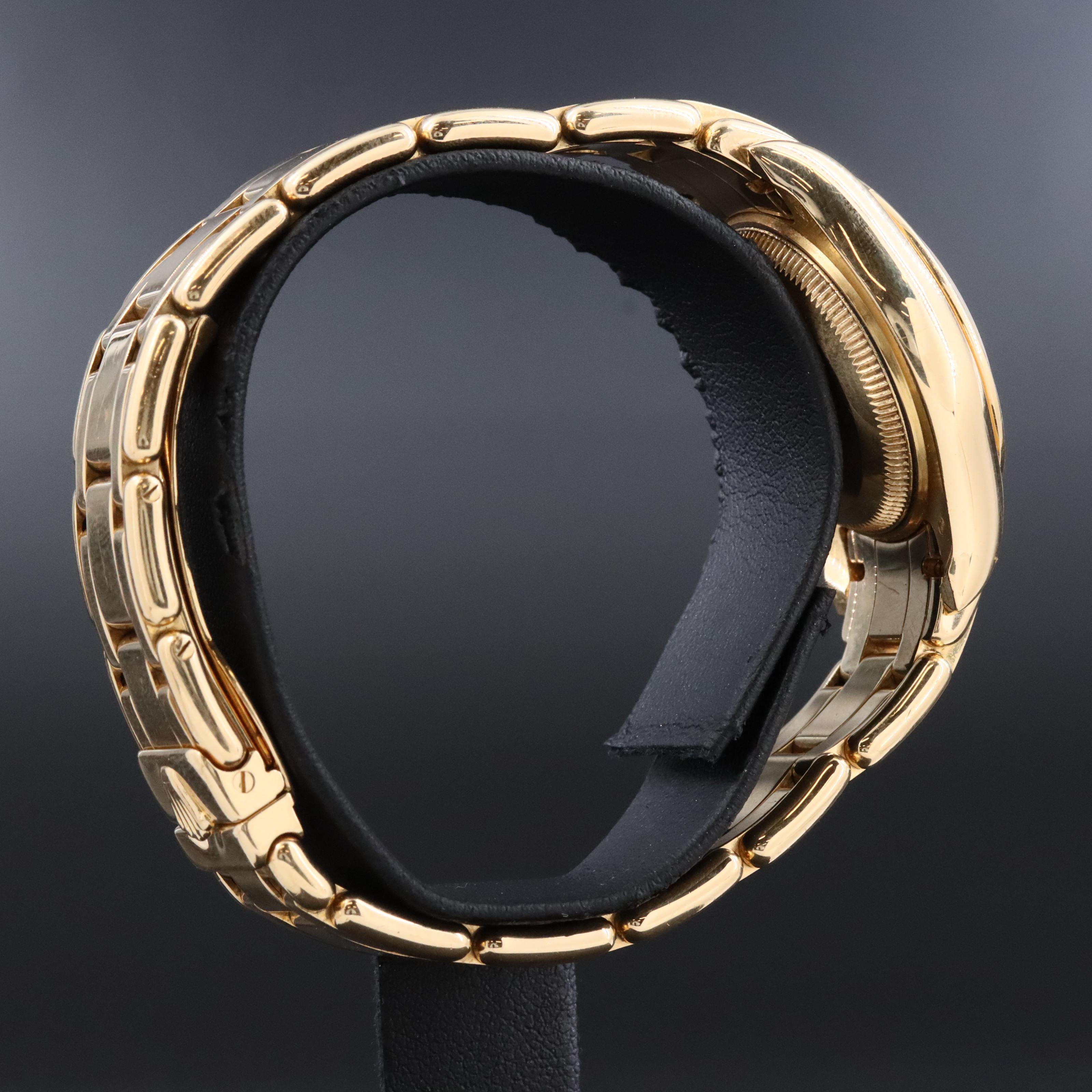 1995 Rolex Datejust Pearlmaster 18K Factory Diamond Watch