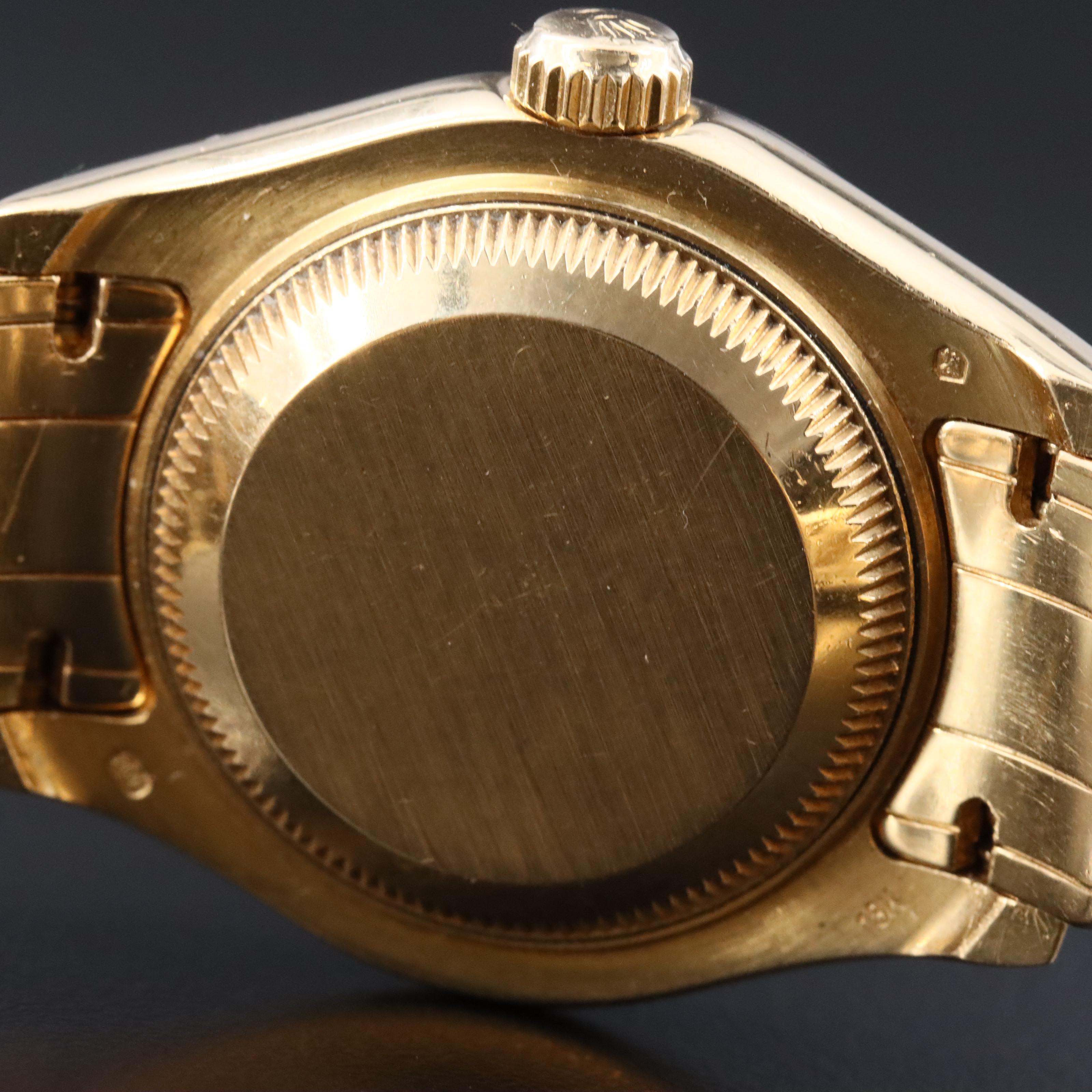 1995 Rolex Datejust Pearlmaster 18K Factory Diamond Watch