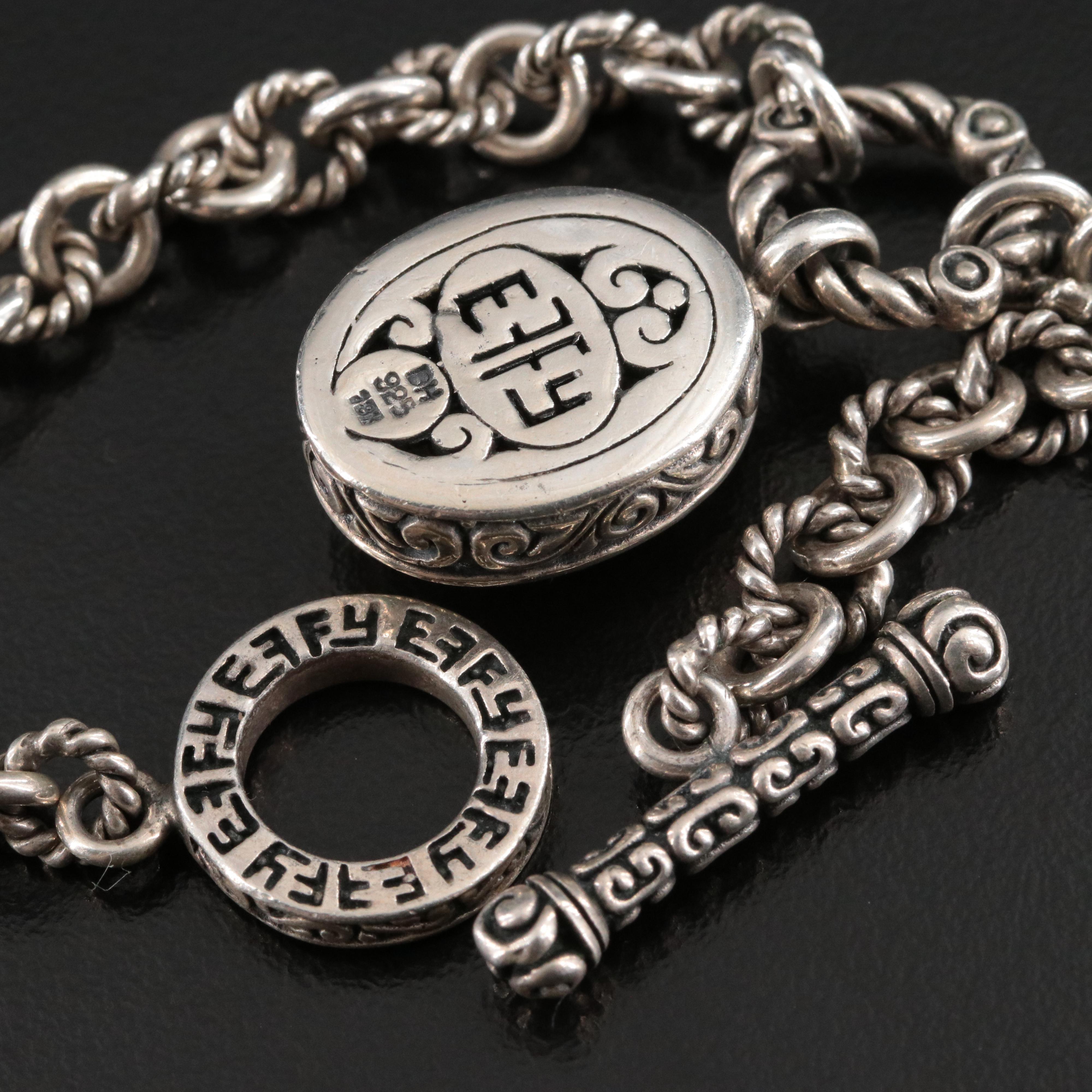 EFFY Sterling Diamond Necklace with 18K Accent