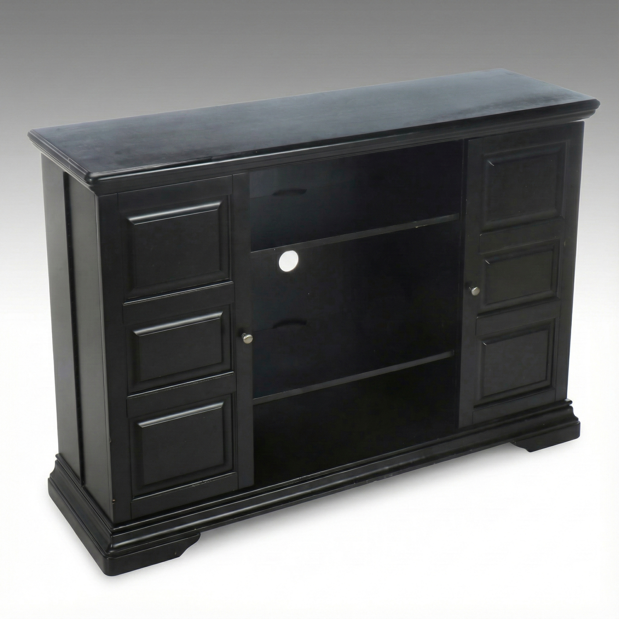 Coaster Fine Furniture Contemporary Black Media Console