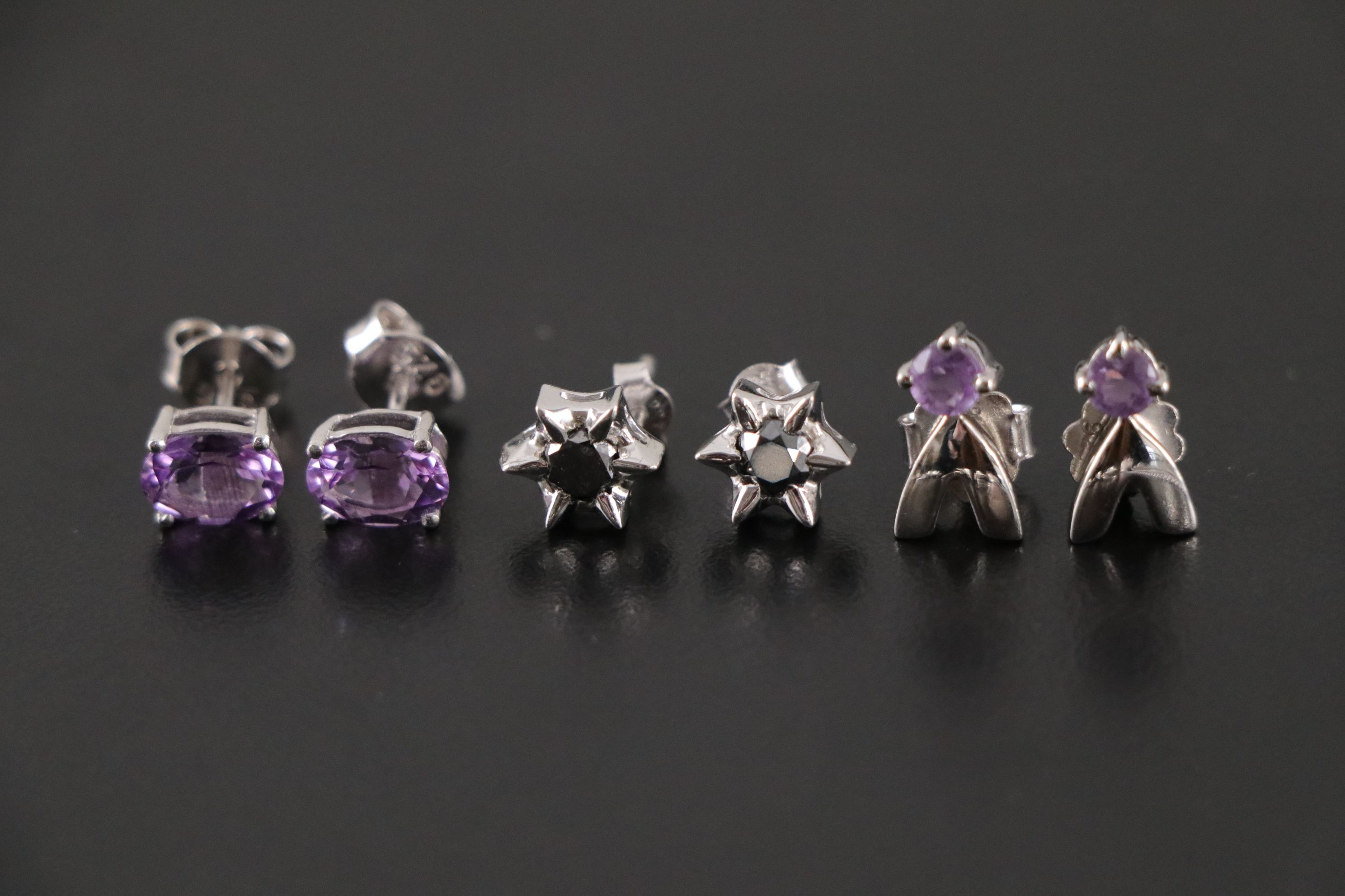 14 Assorted Sterling Silver Rings, Necklaces and Earrings