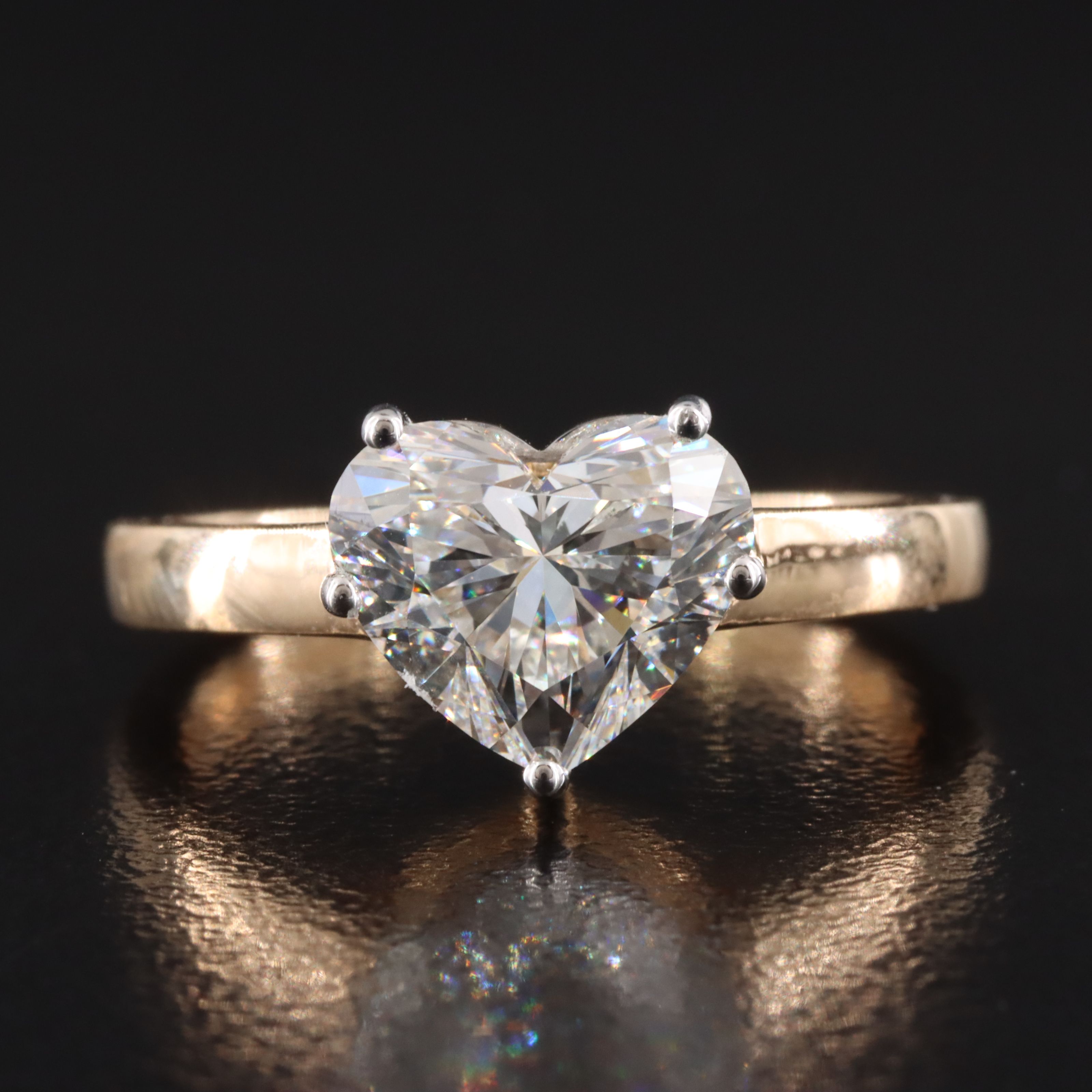 18K 2.26 CT Lab Grown Diamond Solitaire Ring with IGI Report