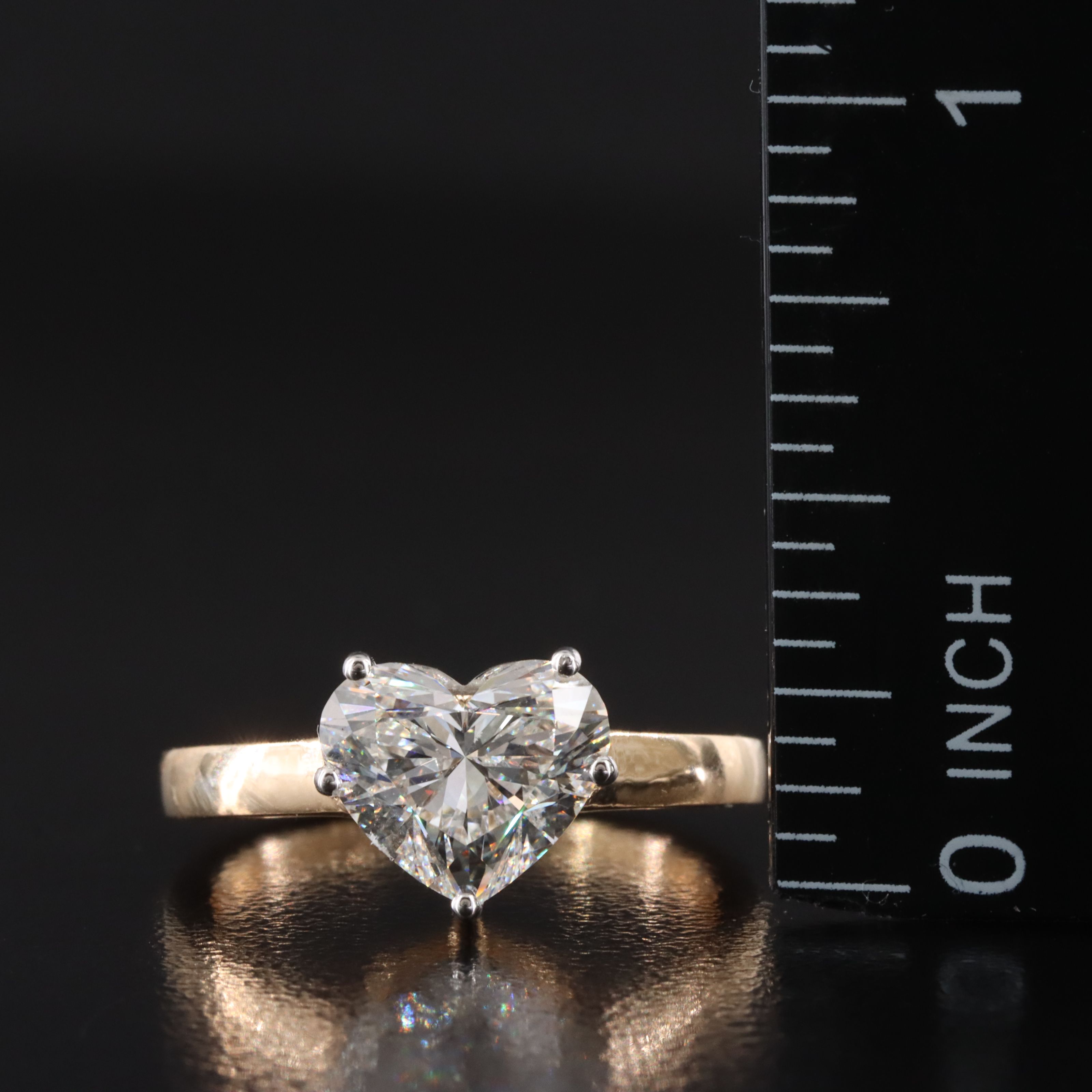 18K 2.26 CT Lab Grown Diamond Solitaire Ring with IGI Report