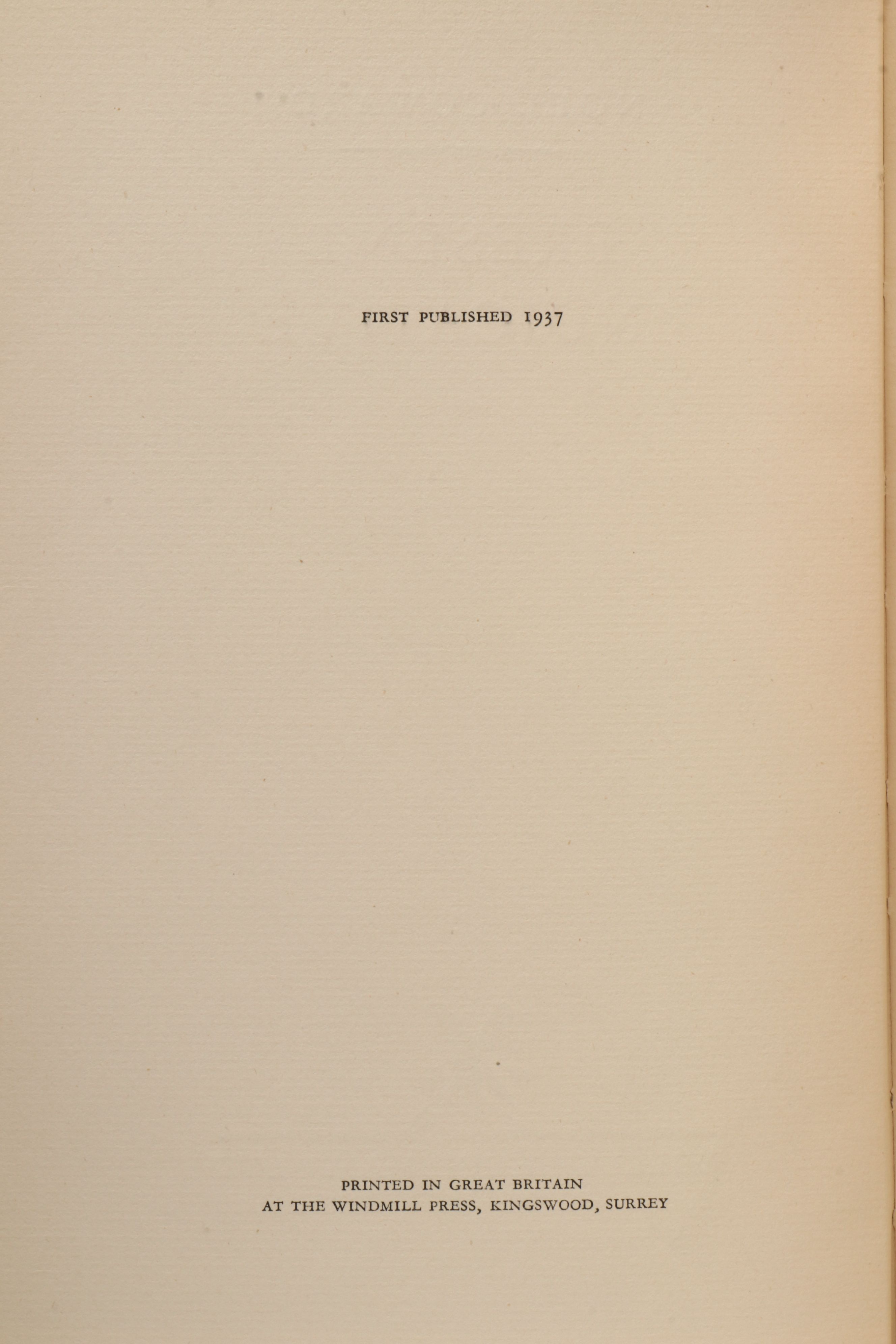 First Edition "Present Indicative" by Noël Coward, 1937