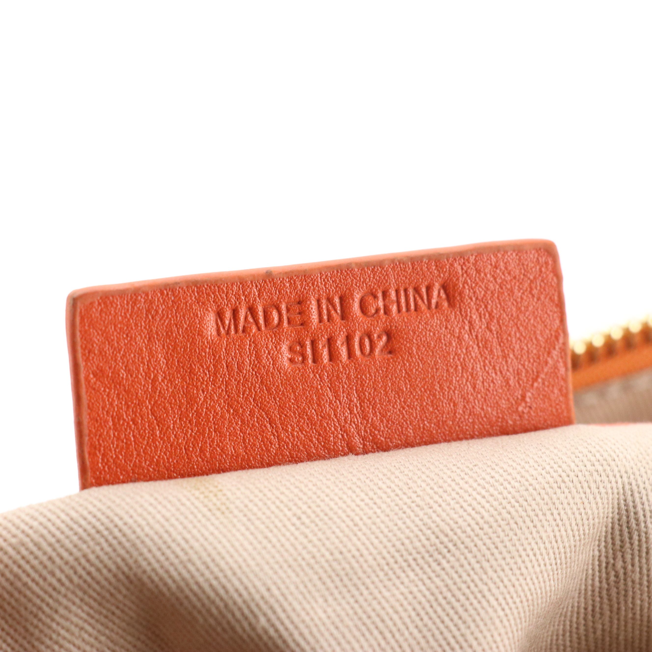 Givenchy Lucrezia Two-Way Satchel in Black and Orange Calfskin Leather