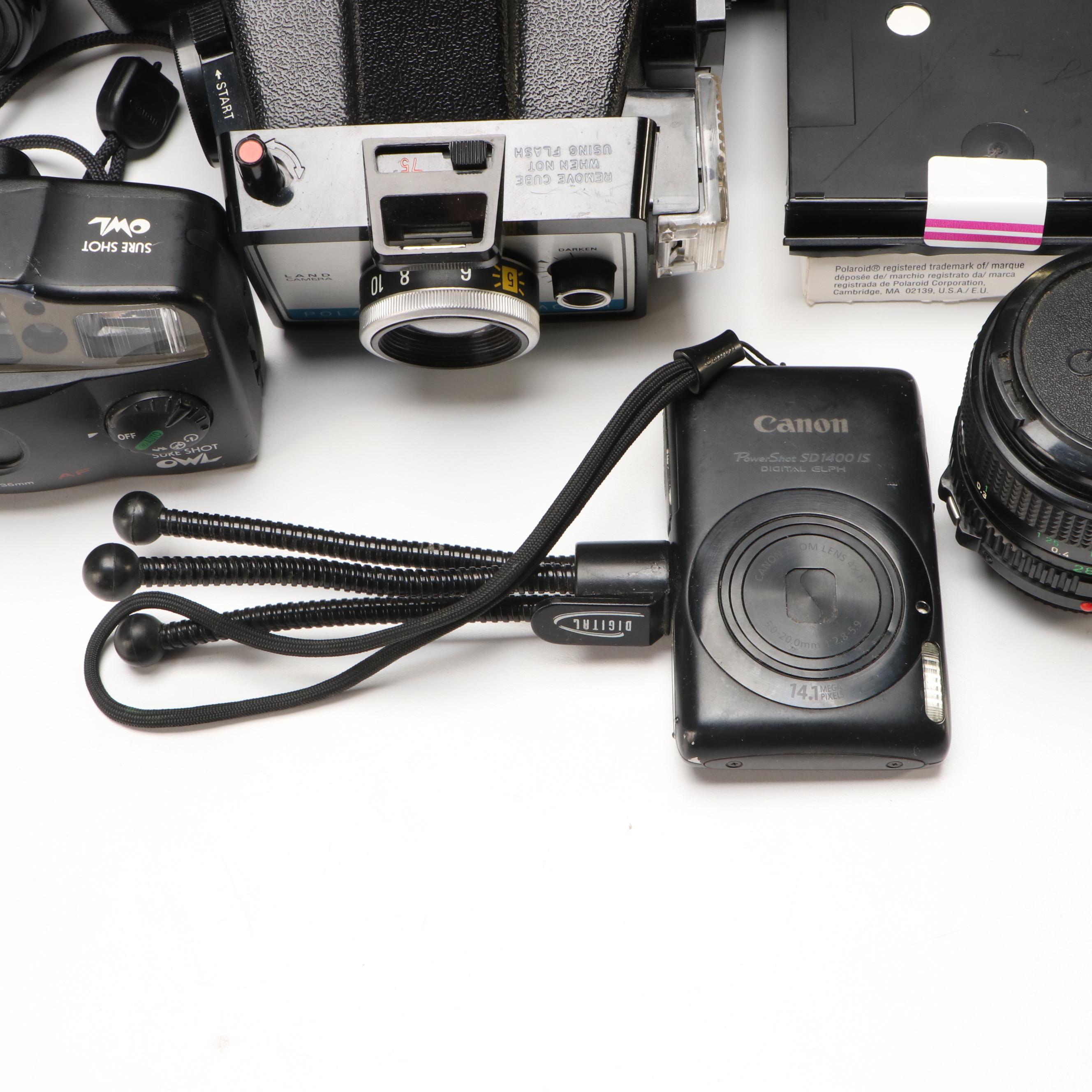 Polaroid Colorpack III with Canon Rebel G and Other Camera Accessories