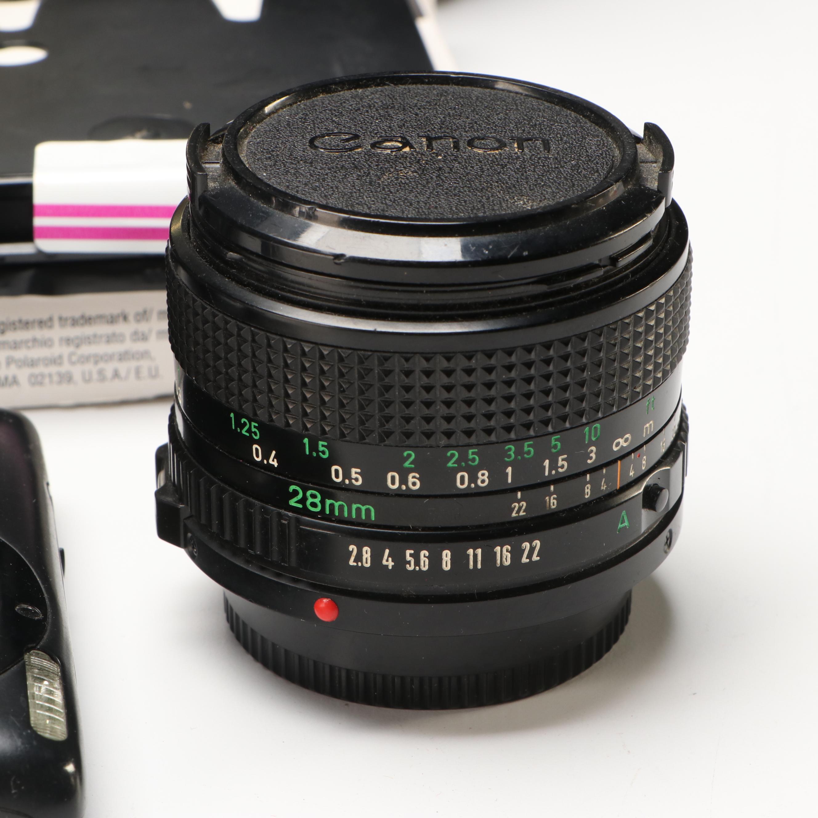 Polaroid Colorpack III with Canon Rebel G and Other Camera Accessories