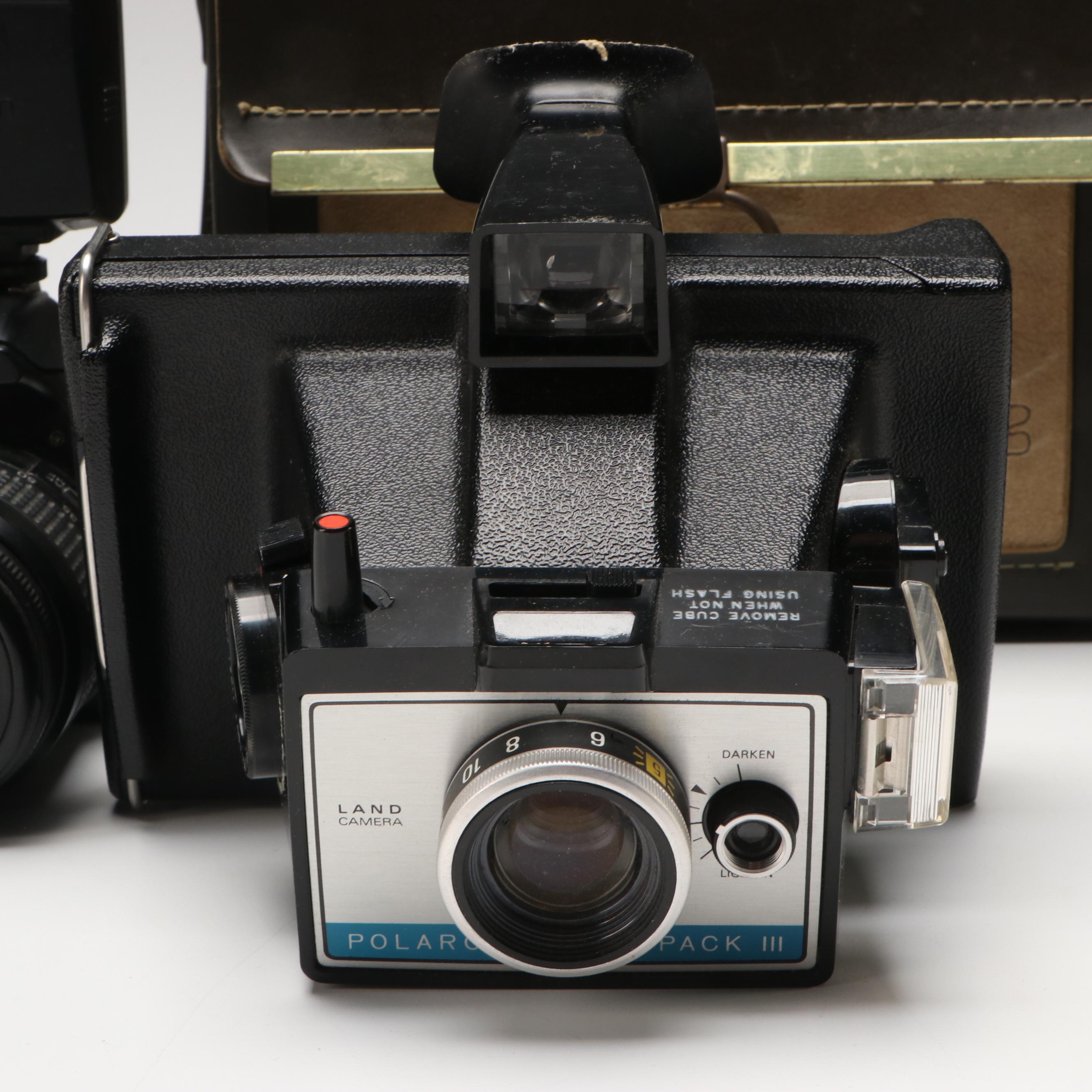 Polaroid Colorpack III with Canon Rebel G and Other Camera Accessories