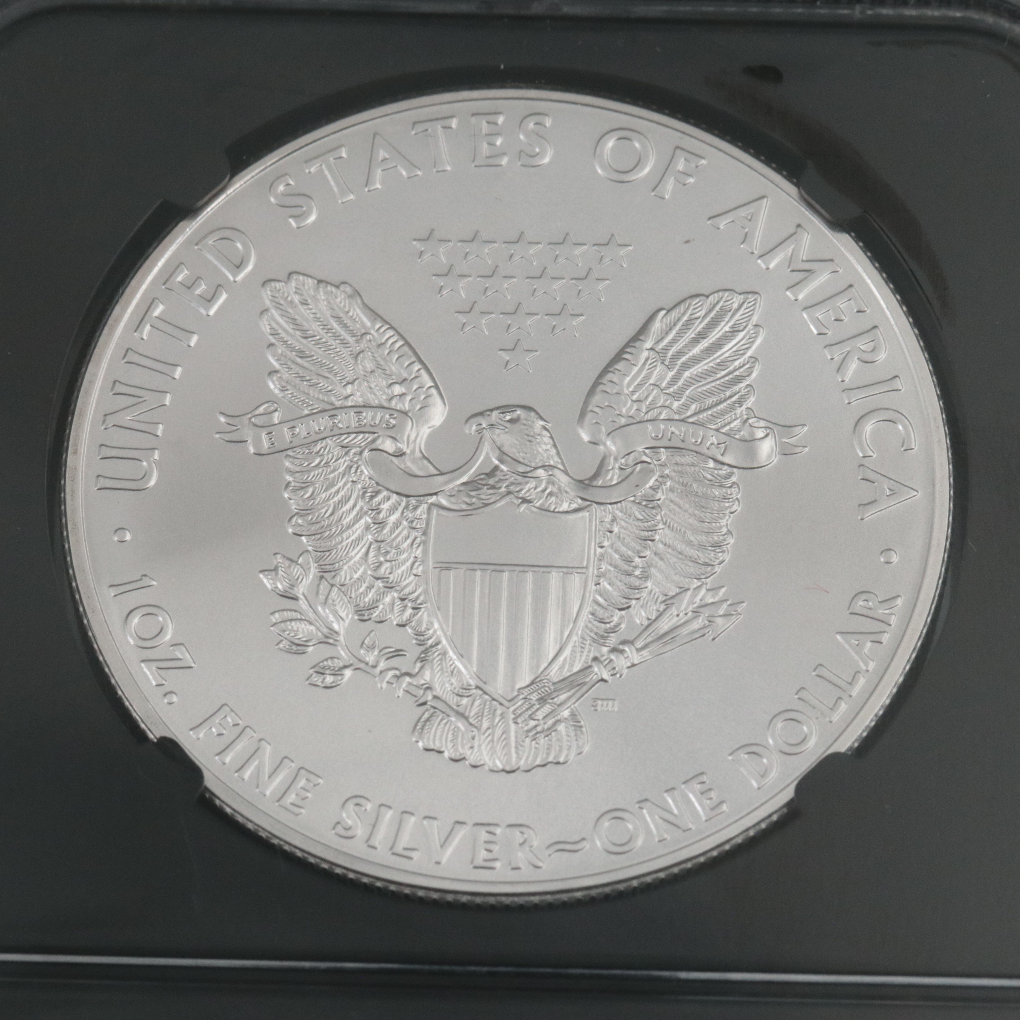NGC Graded MS70 2015 $1 American Silver Eagle